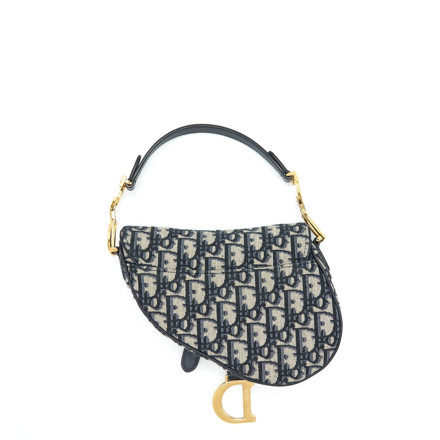Dior Mini Saddle Blue Oblique