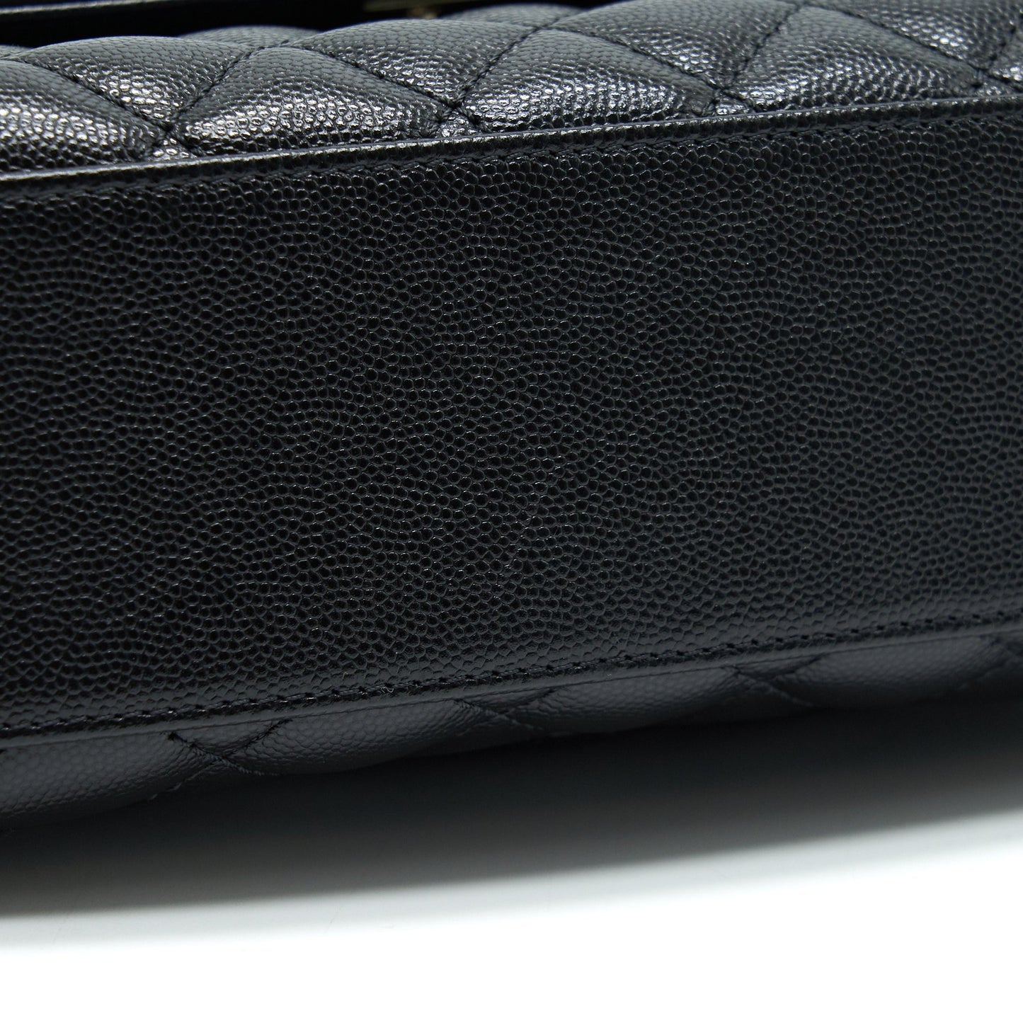 Chanel Small Coco Handle 24cm Caviar Black L Embossed Handle