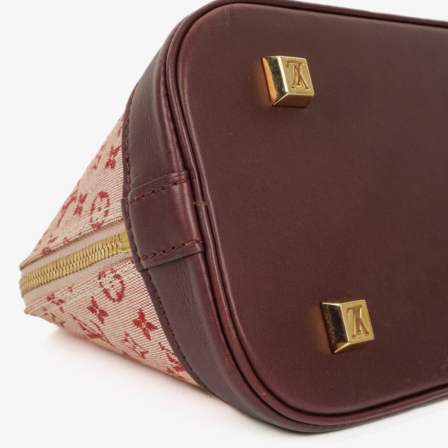Louis Vuitton Mini Alma Long Cherry Monogram Handbag