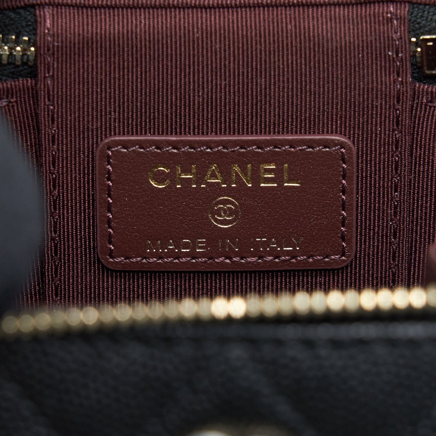 Chanel Mini Vanify Chain Caviar Black L