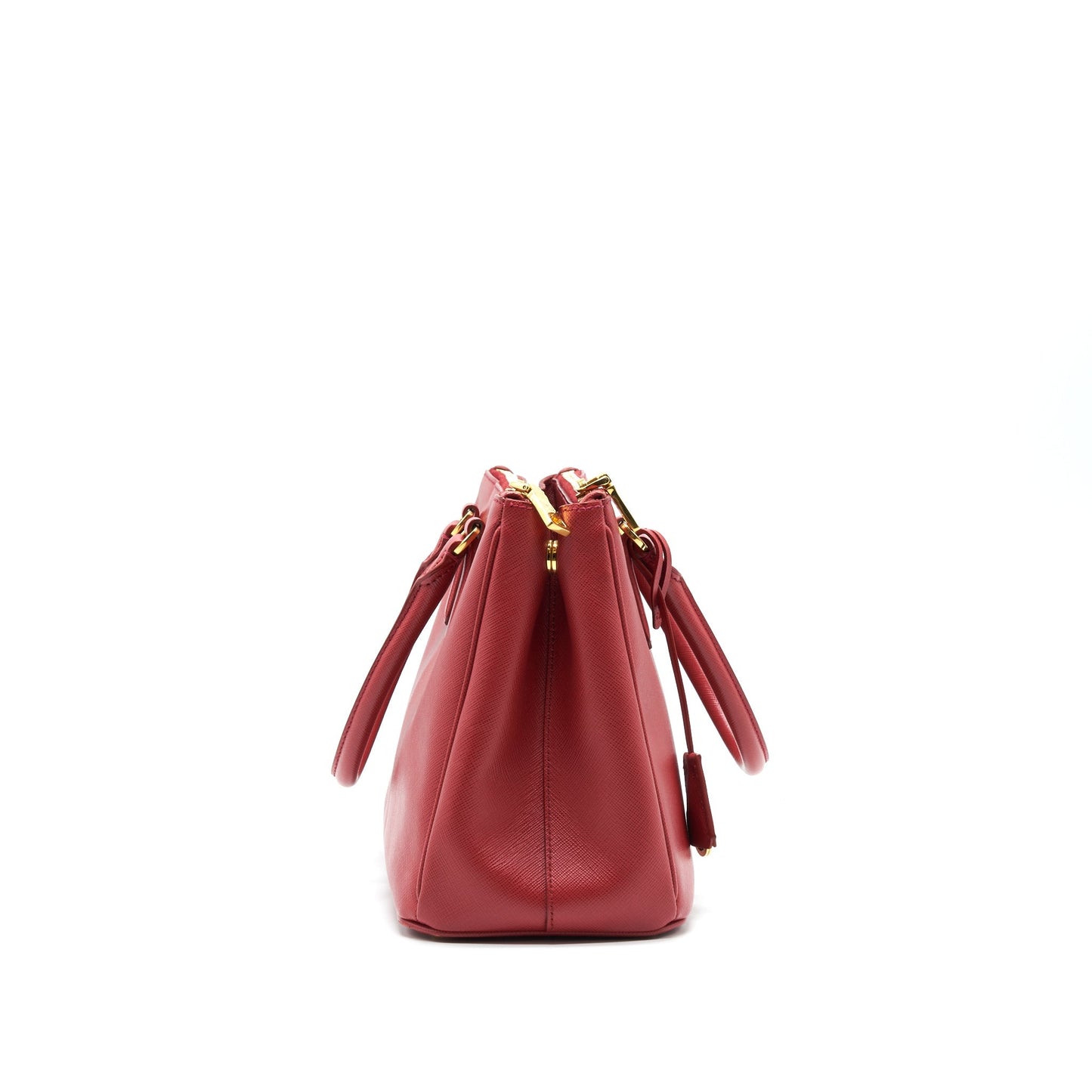 Prada Saffiano Tote Purse Red with