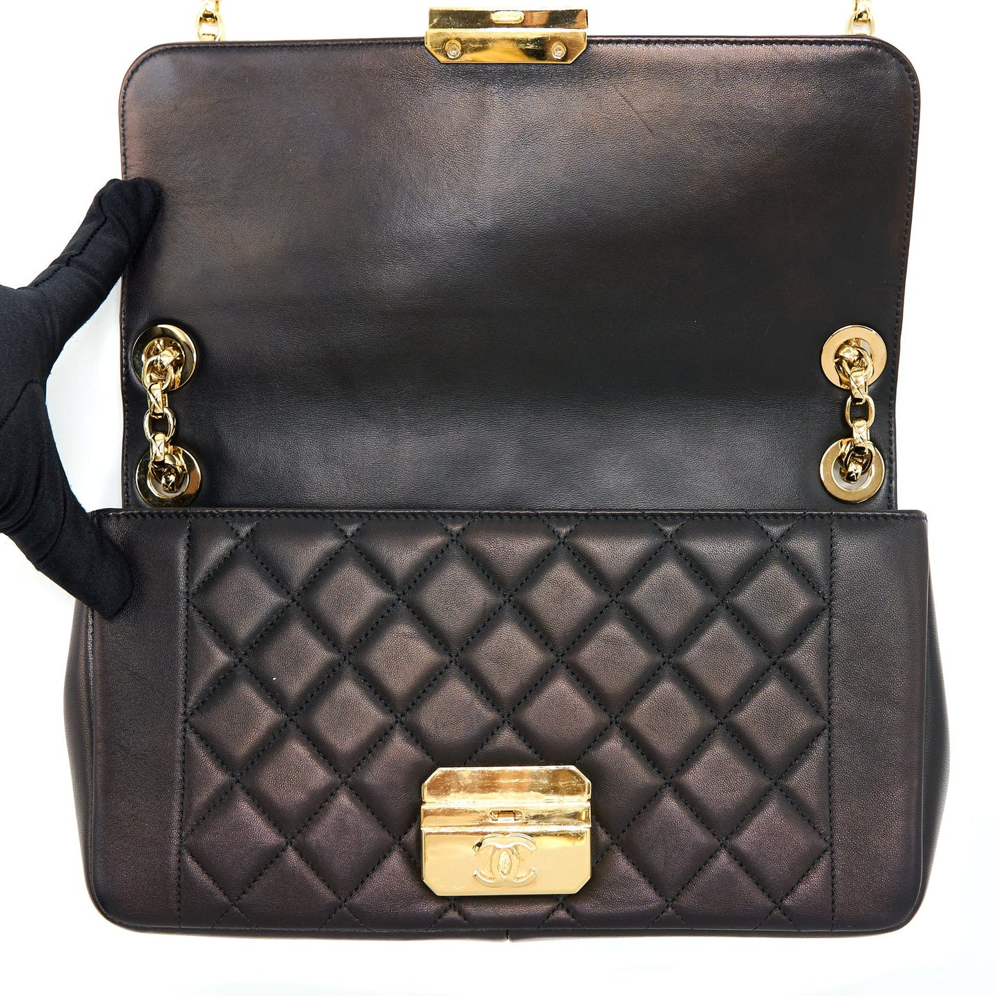 Chanel Seasonal Flap Bag Lambskin Black