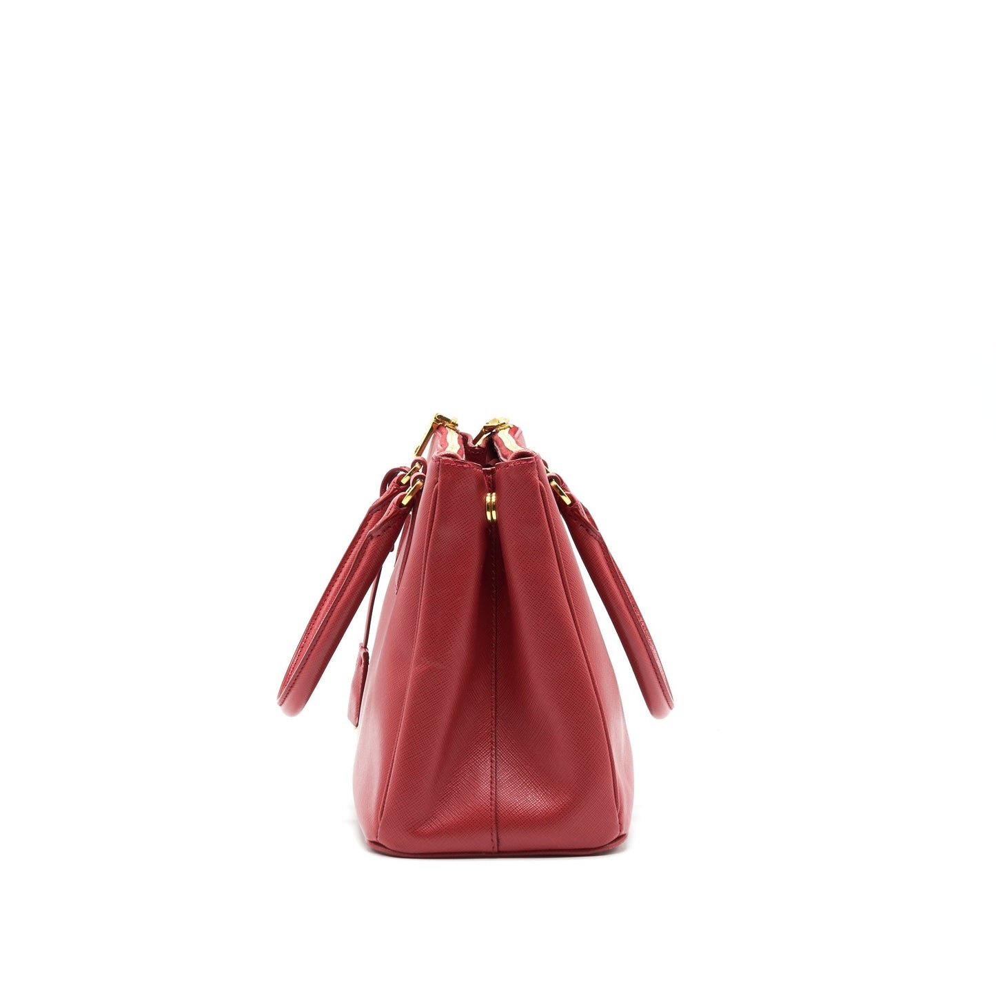 Prada Saffiano Tote Purse Red with