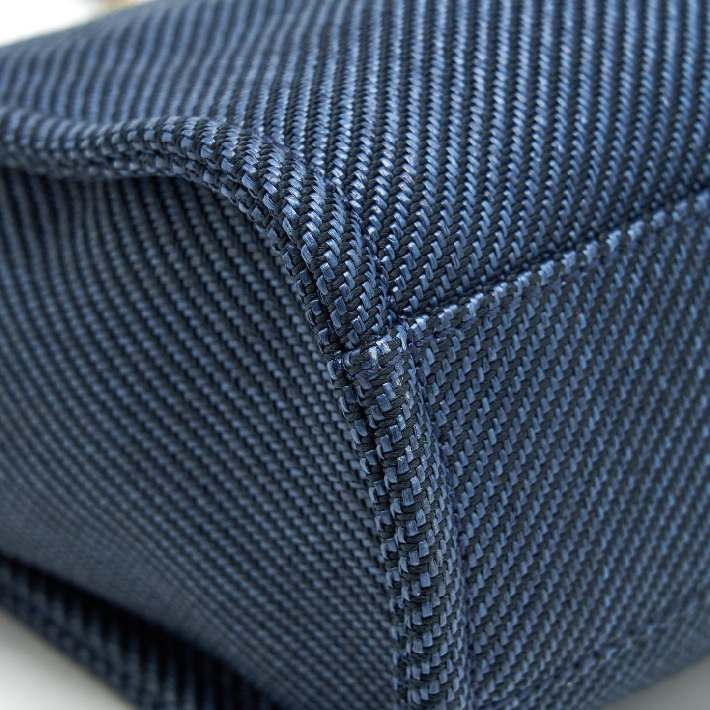 Chanel Small Deauville Tote bag Denim blue