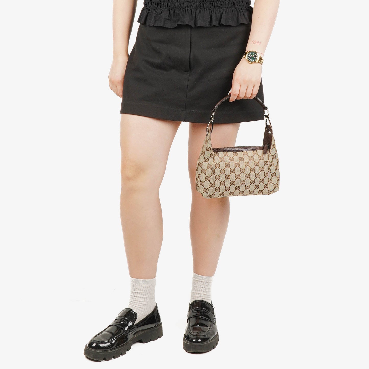 Gucci Monogram Canvas Mini Handbag