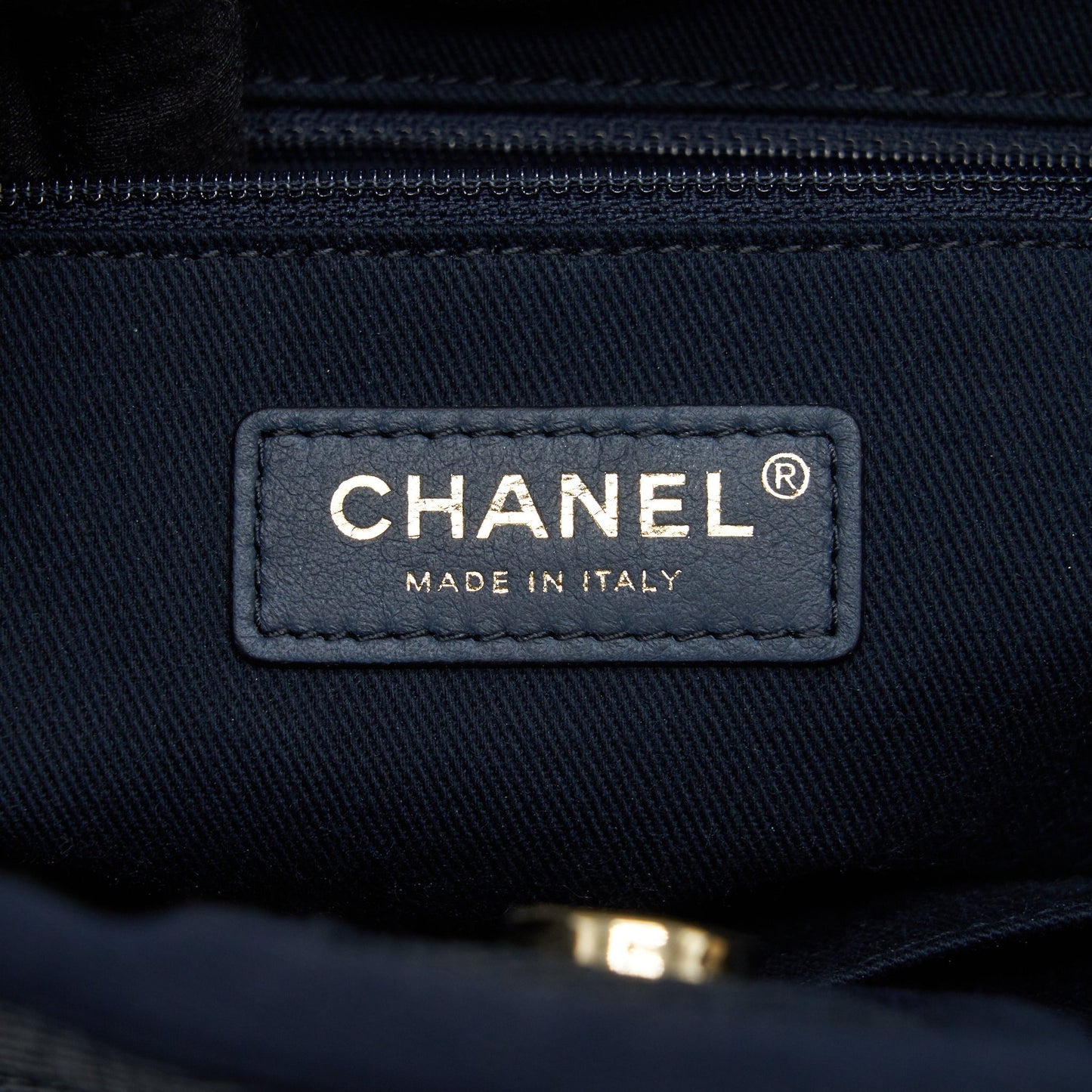 Chanel Small Deauville Tote bag Denim blue