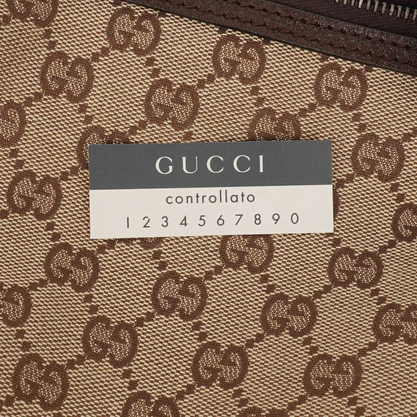 Gucci Monogram Canvas Mini Handbag