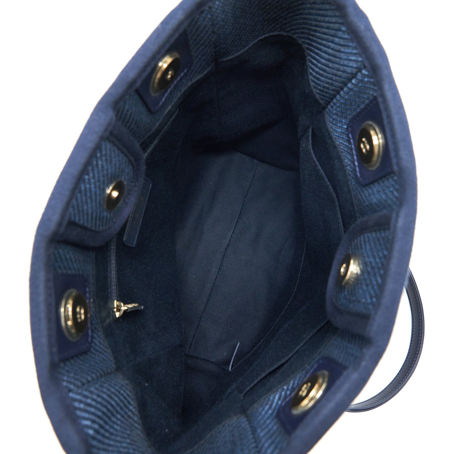 Chanel Small Deauville Tote bag Denim blue
