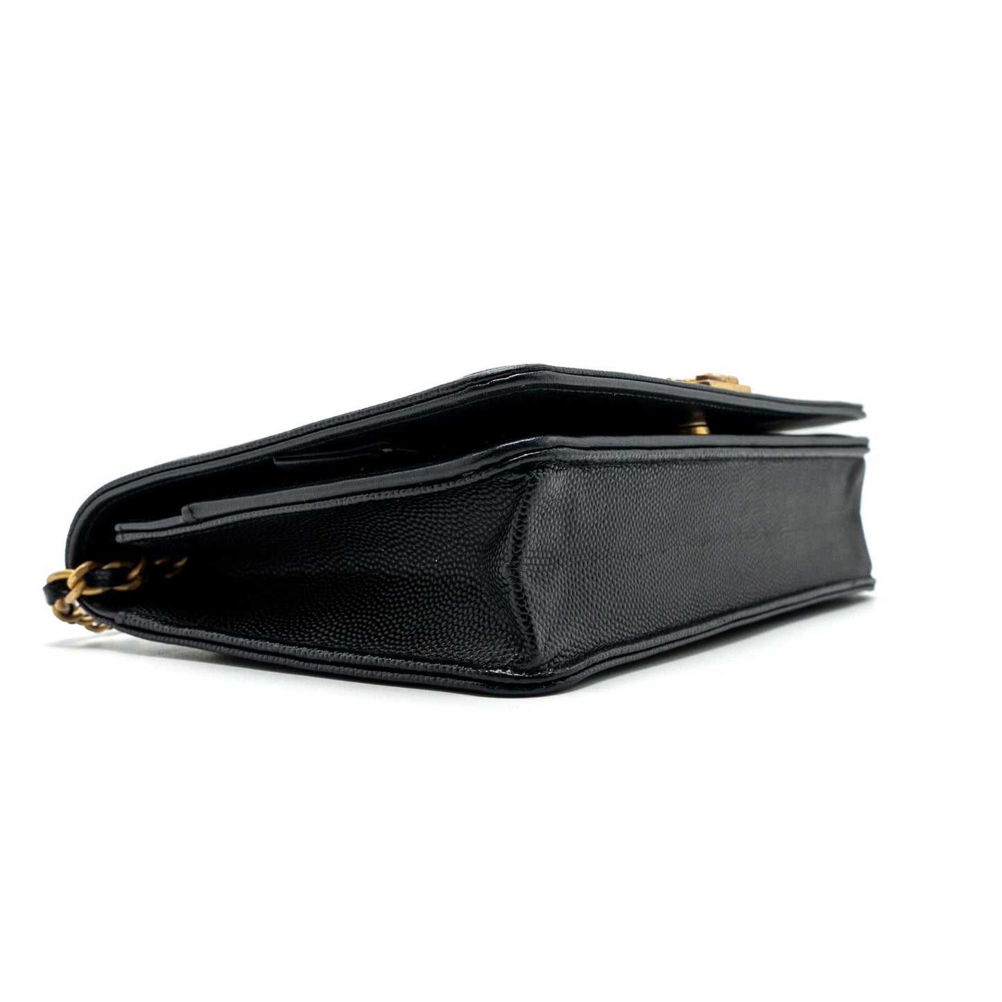 Chanel Boy Wallet On Chain Caviar Black