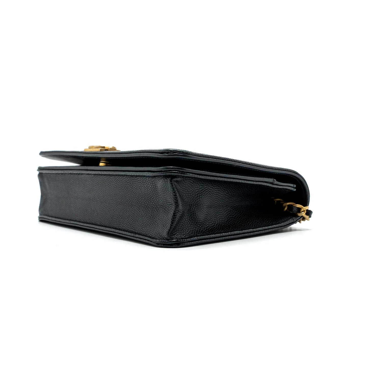 Chanel Boy Wallet On Chain Caviar Black