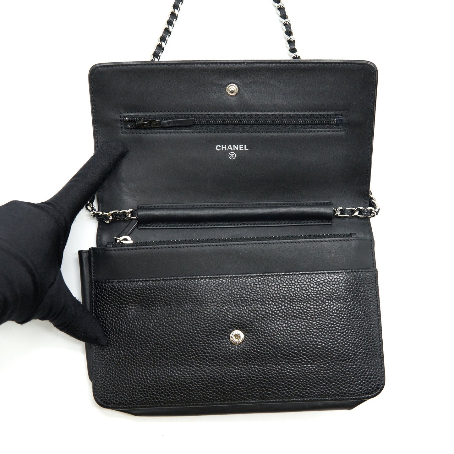 Chanel Wallet On Chain Caviar Black
