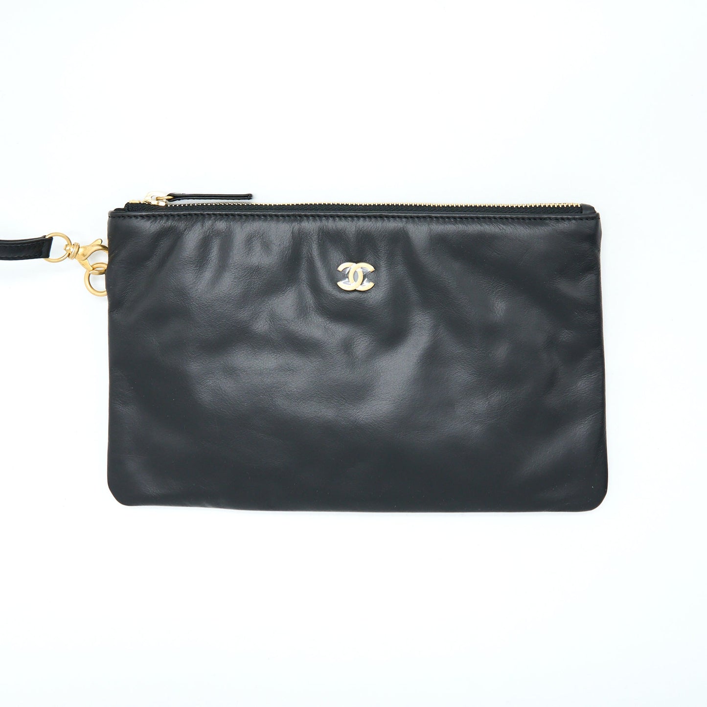 Chanel Small 22 Bag white letter Shiny Calfskin  (Microchip)