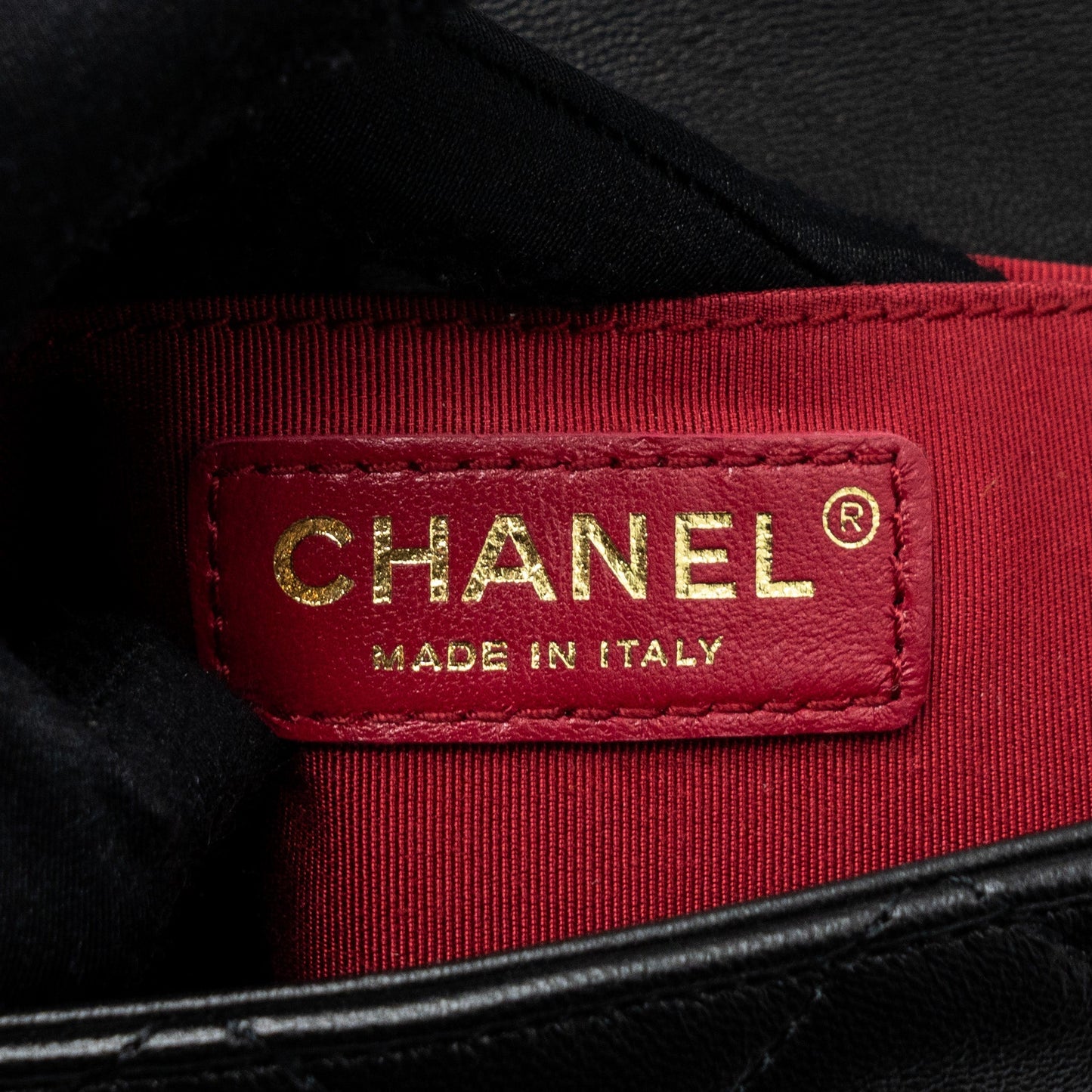 Chanel CIRCULAR HANDLE QUILTED FLAP BAG LAMBSKIN BLACK BRUSHED