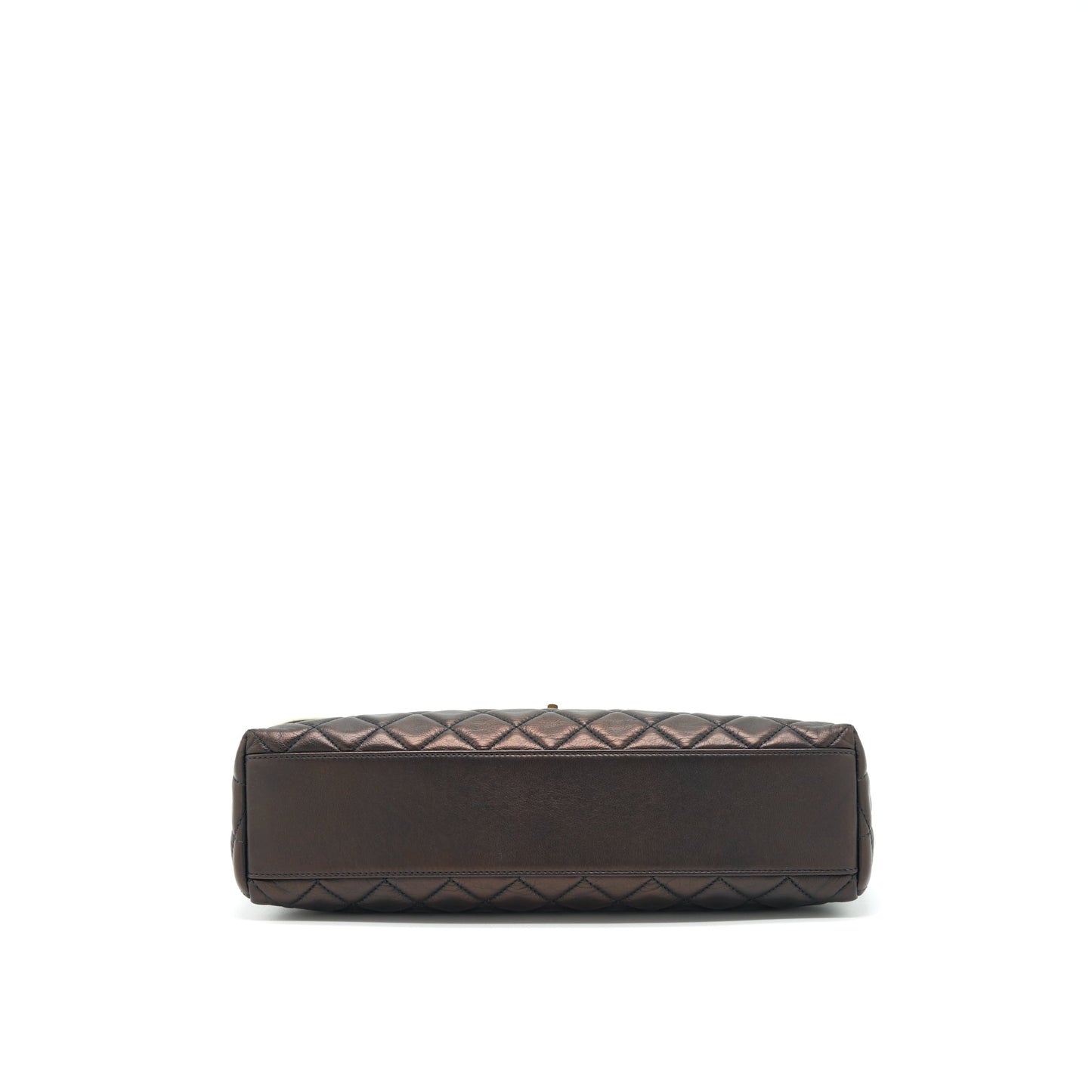 Chanel  Single Flap Bag Lambskin Dark Brown