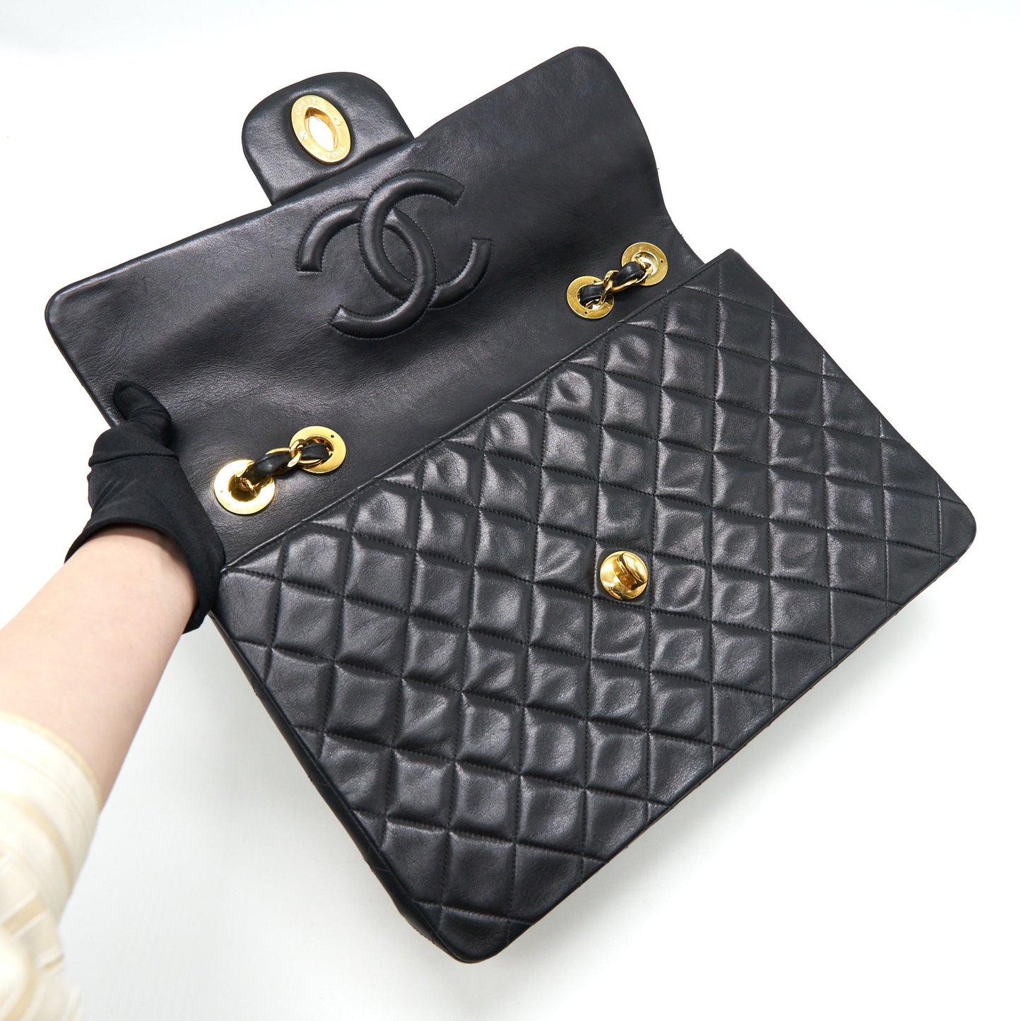 Chanel  Maxi Flap Bag Black 24K