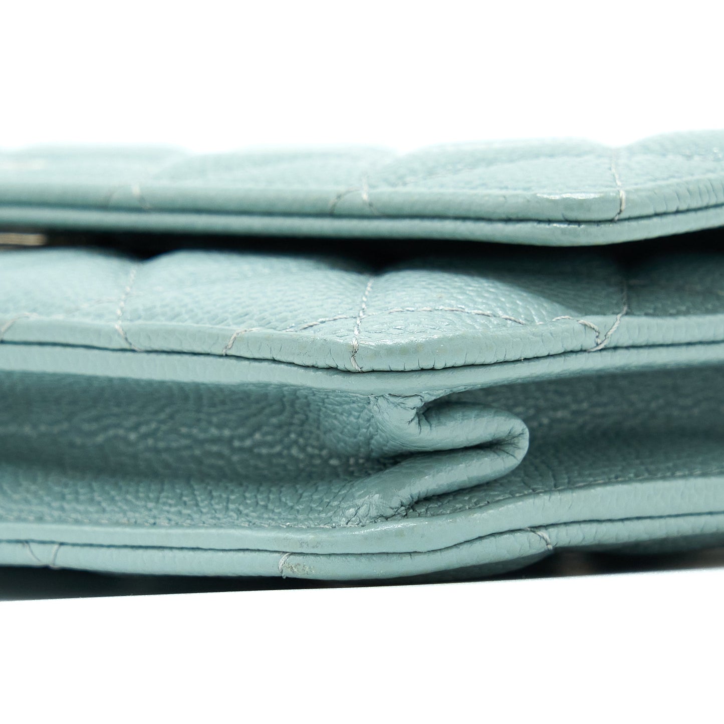 Chanel Wallet On Chain Caviar Light Blue