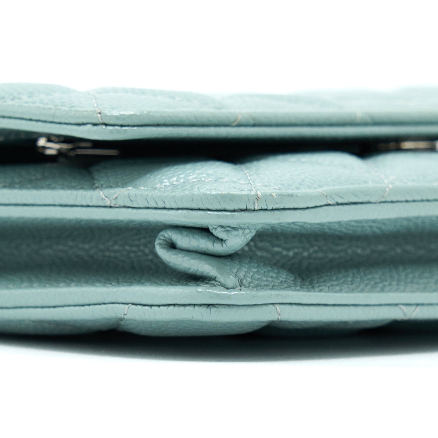 Chanel Wallet On Chain Caviar Light Blue