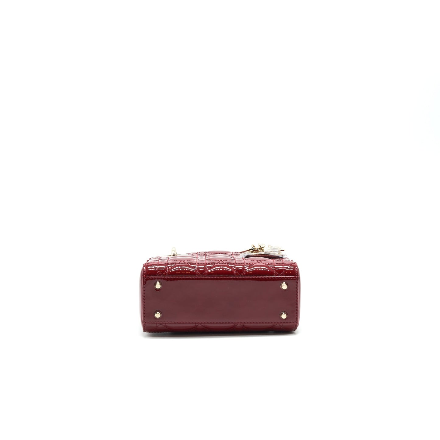 Christian Dior mini lady Dior Patent leather Red with