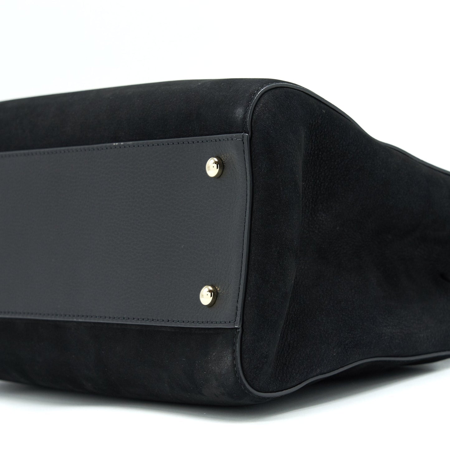 Chanel Suede Leather Tote Bag Black L