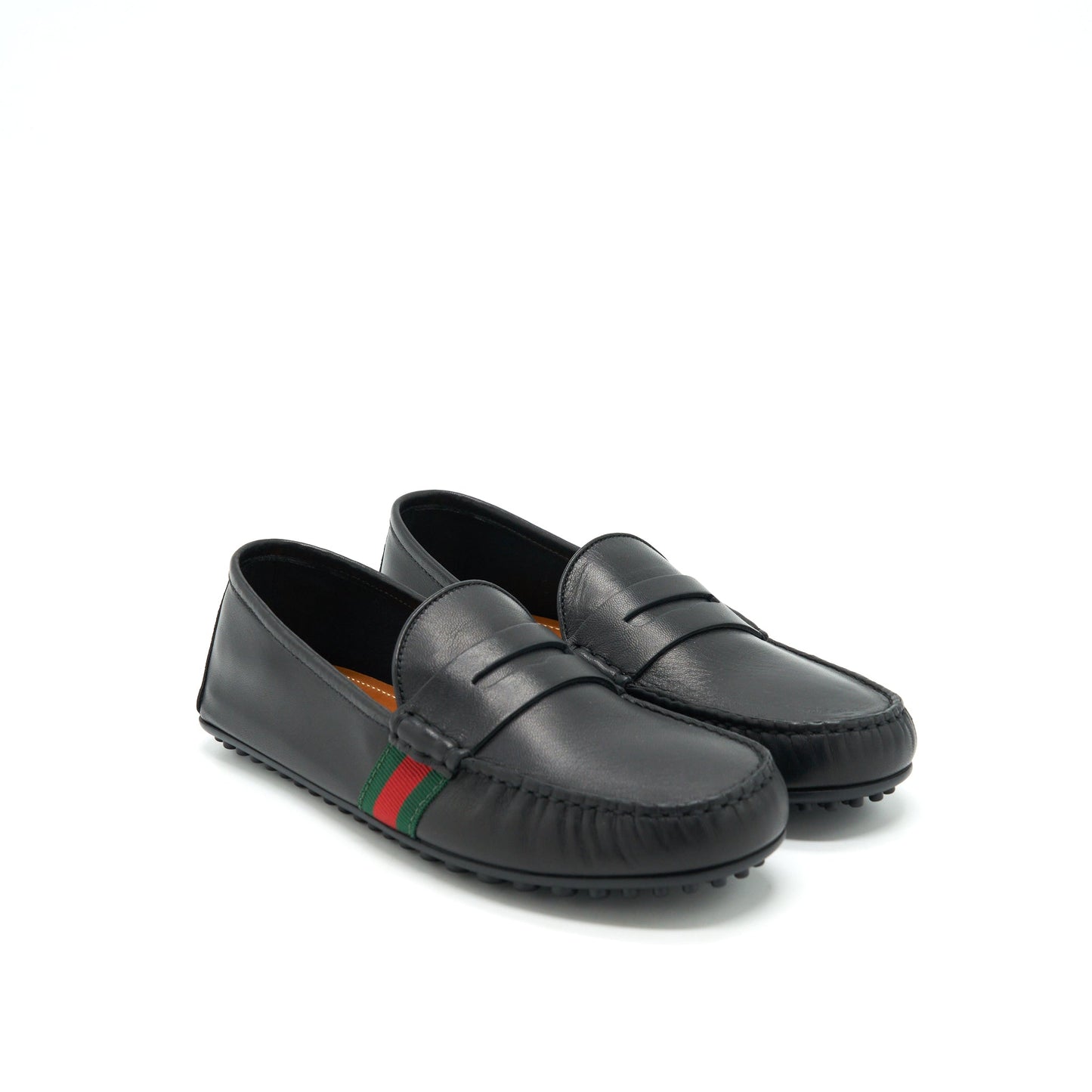 Gucci Size 5 Men?s Leather Loafer Black