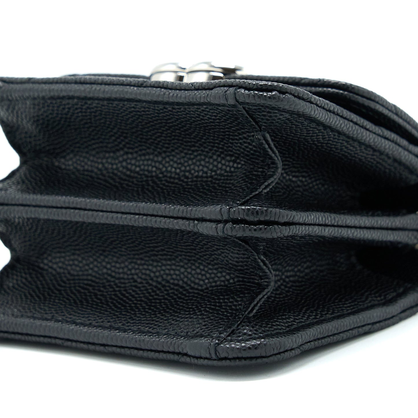Chanel Clutch With Chain Caviar Black