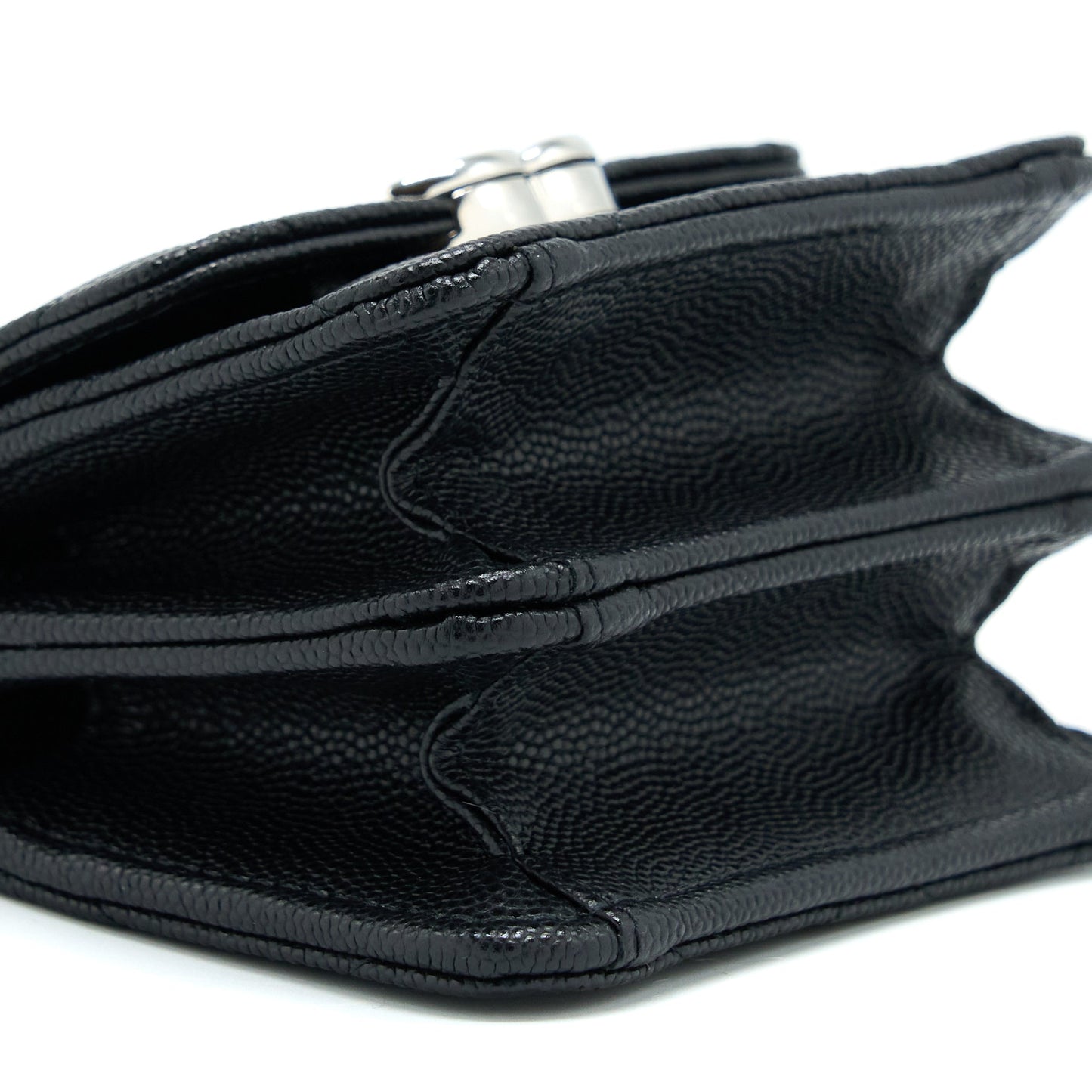 Chanel Clutch With Chain Caviar Black