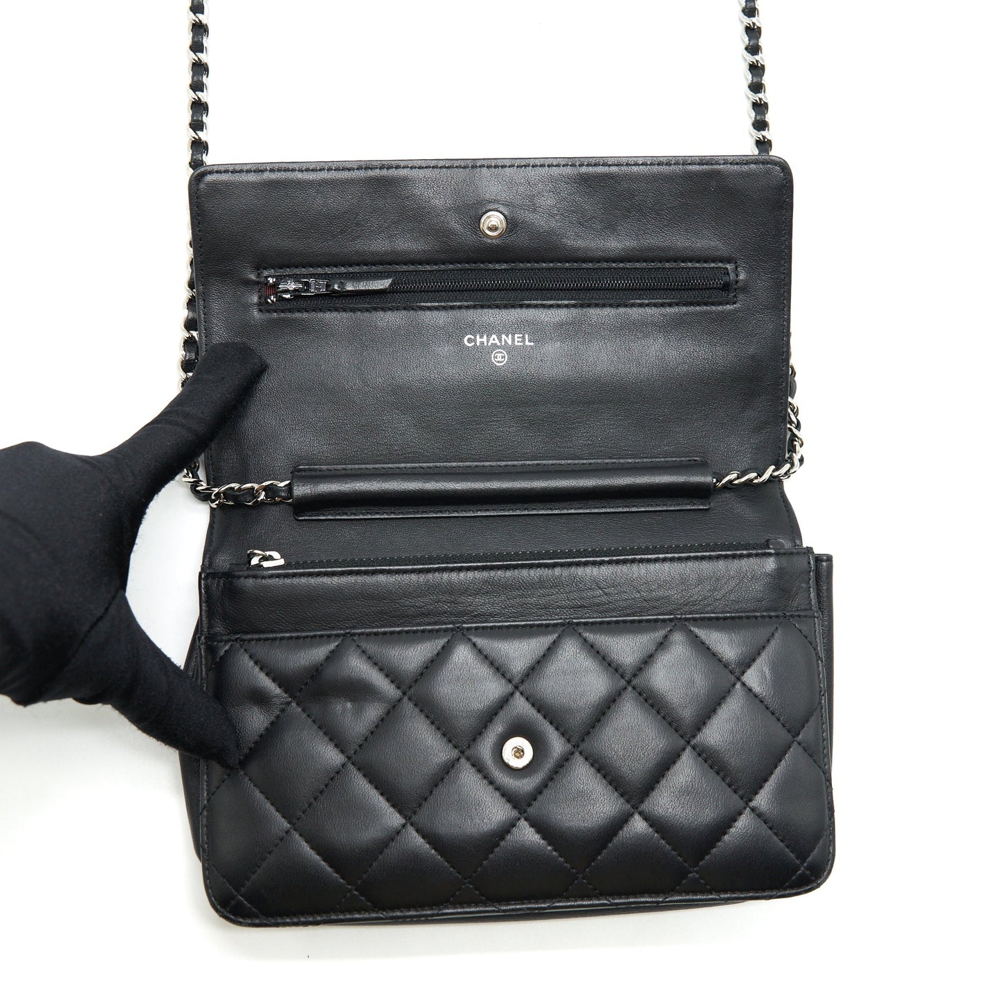 Chanel Wallet On Chain Lambskin Black