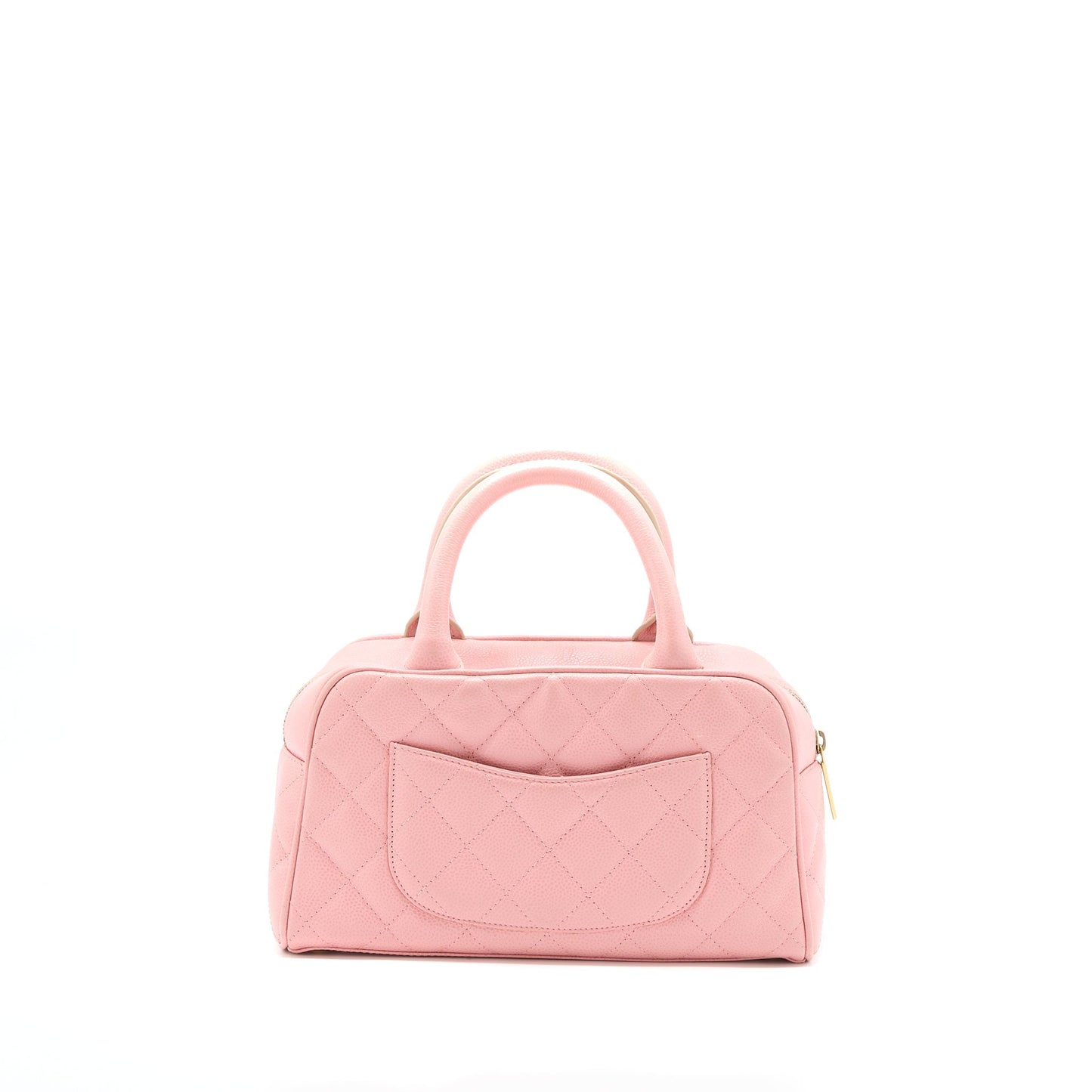 Chanel  Bowling Bag Caviar Light Pink L