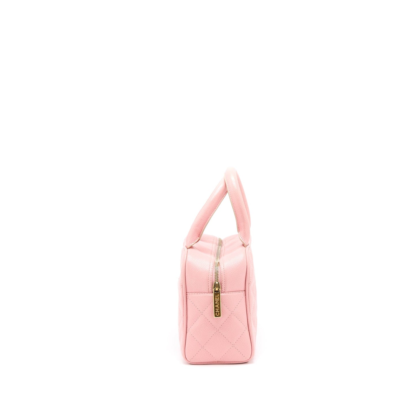 Chanel  Bowling Bag Caviar Light Pink L