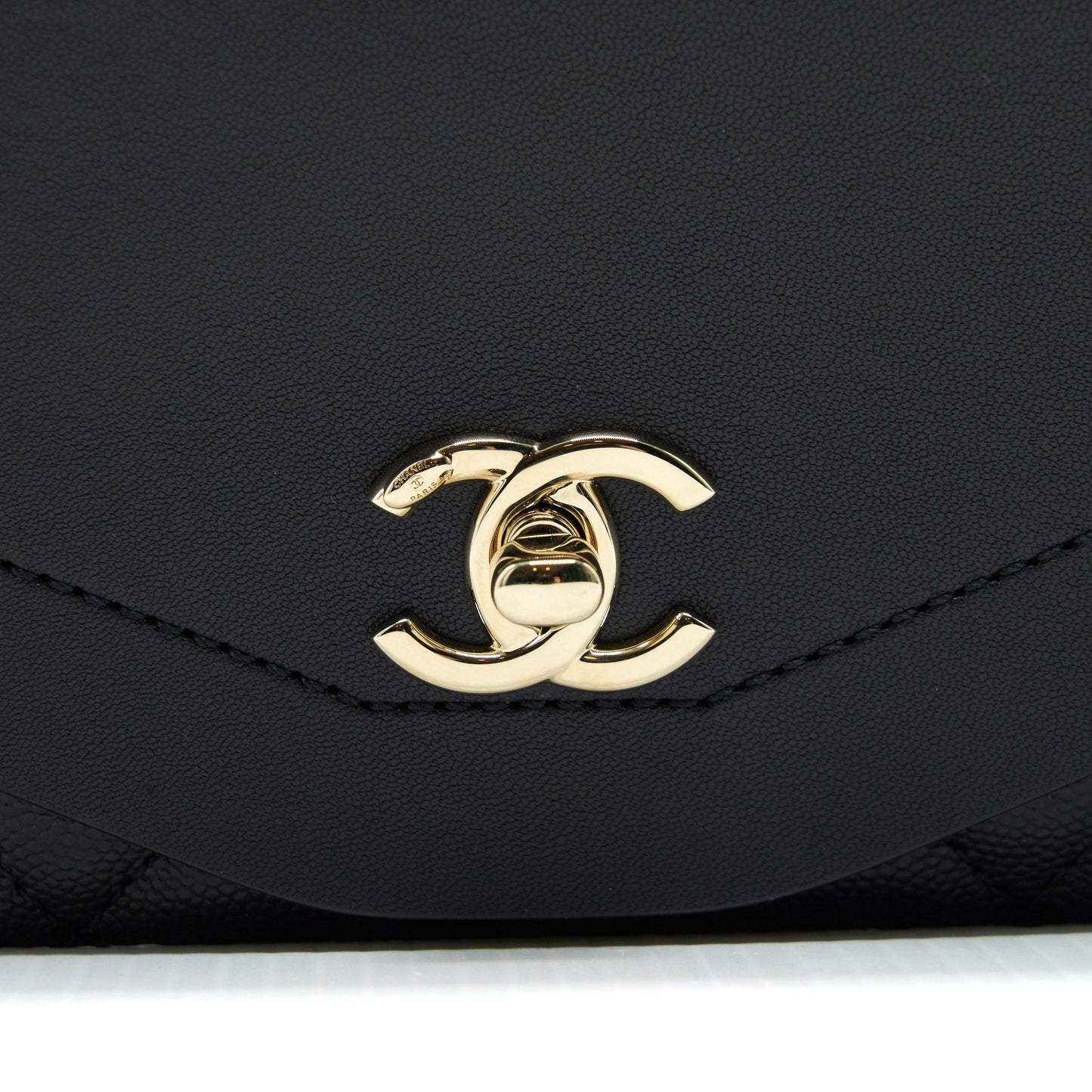 Chanel Flap Chain Bag Black L