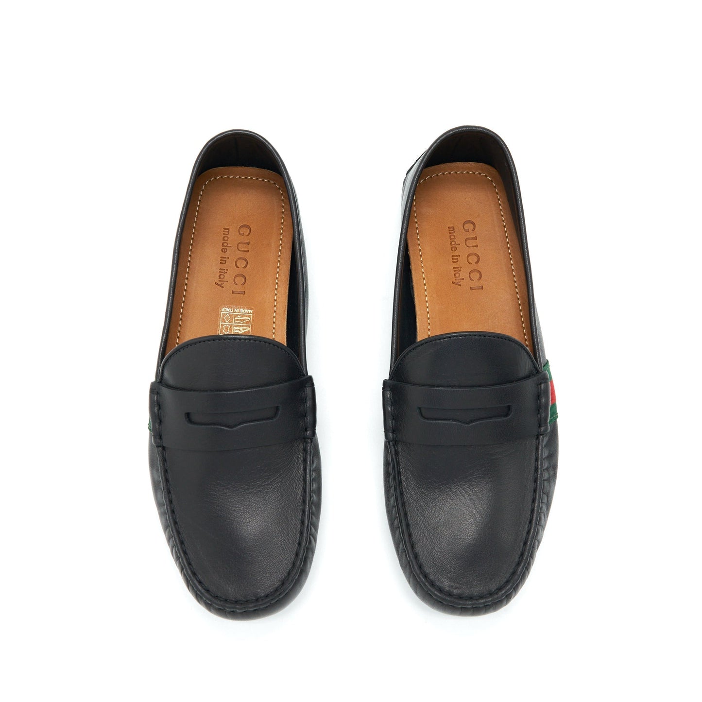 Gucci Size 5 Men?s Leather Loafer Black