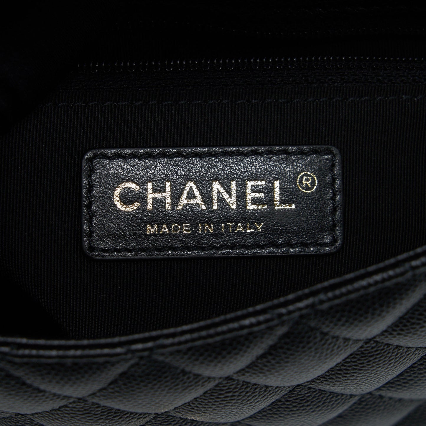 Chanel Flap Chain Bag Black L