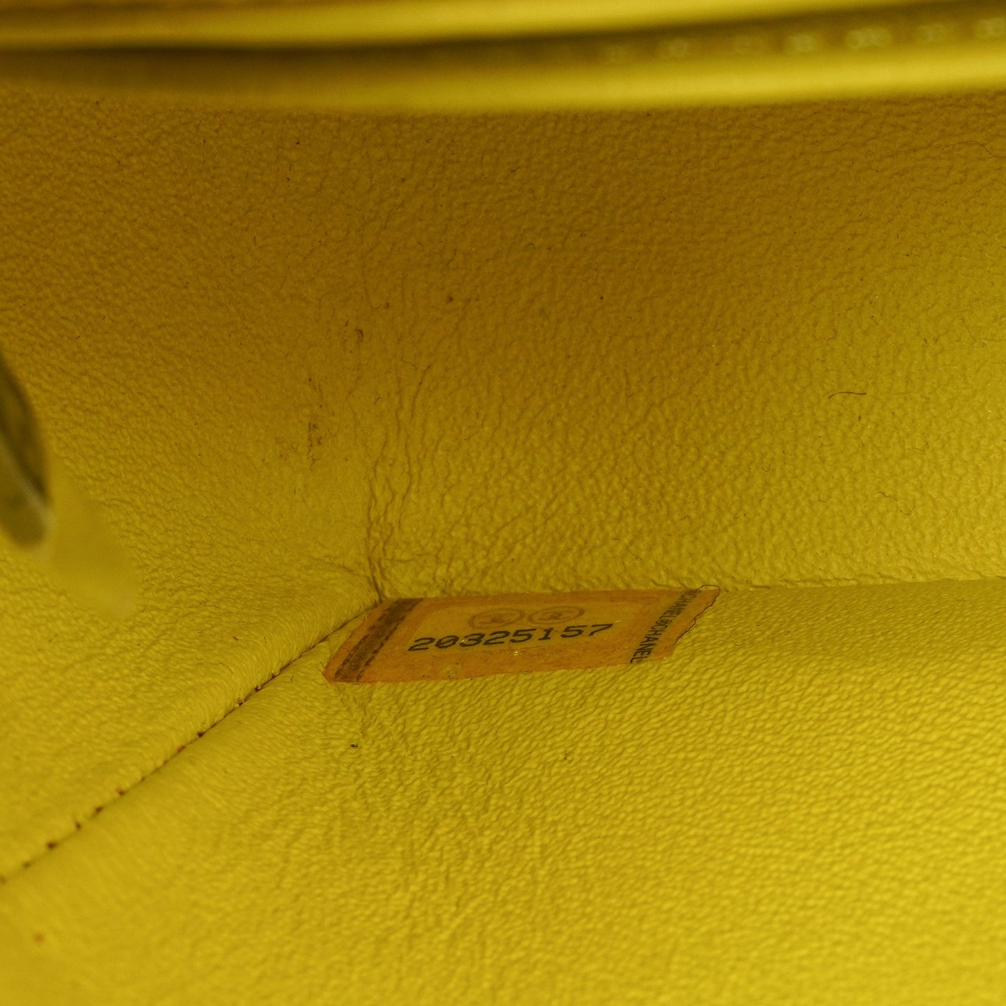 Chanel Mini Rectangular Single Flap Bag Yellow Quilted Velvet With Black Hardware