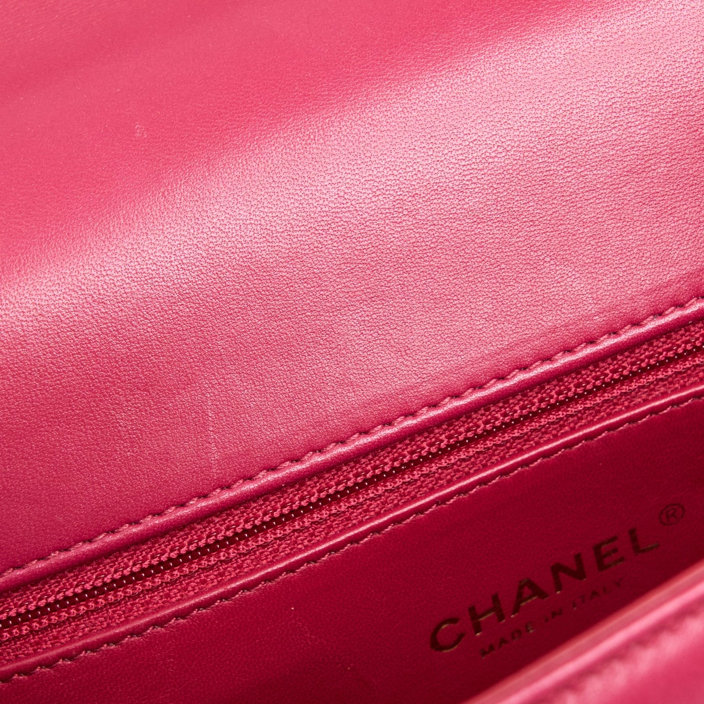 Chanel Top Handle Flap Bag Crossbody Lambskin Pink