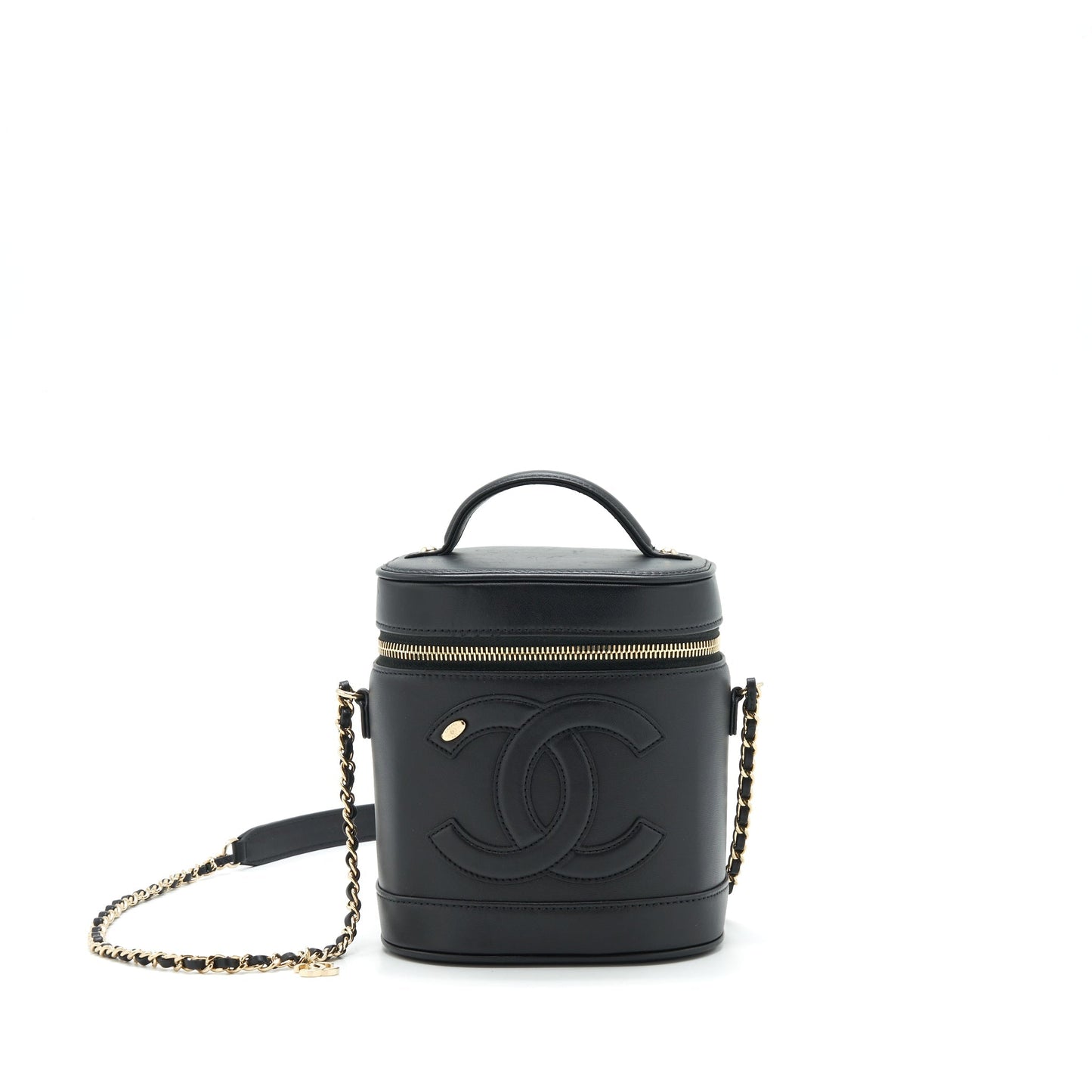 Chanel Vanity Case Lambskin Black L