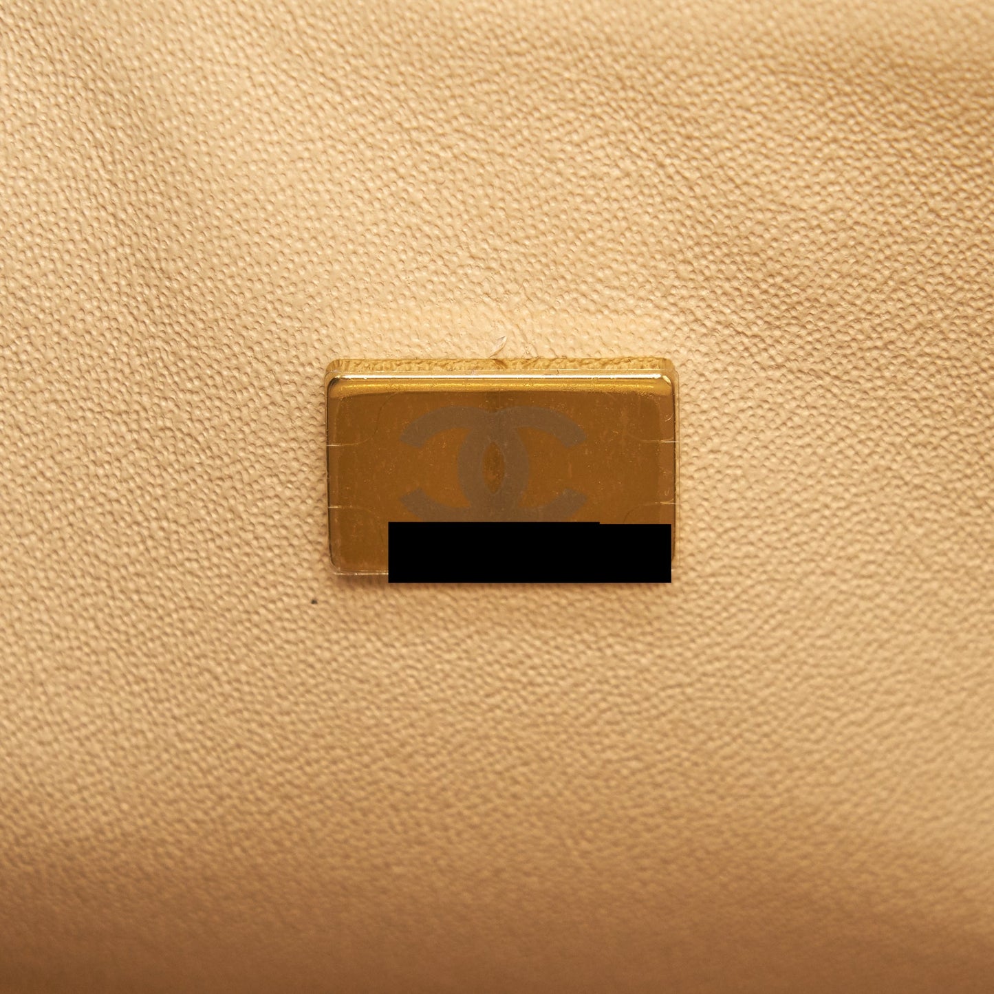 Chanel small classic double flap bag caviar beige