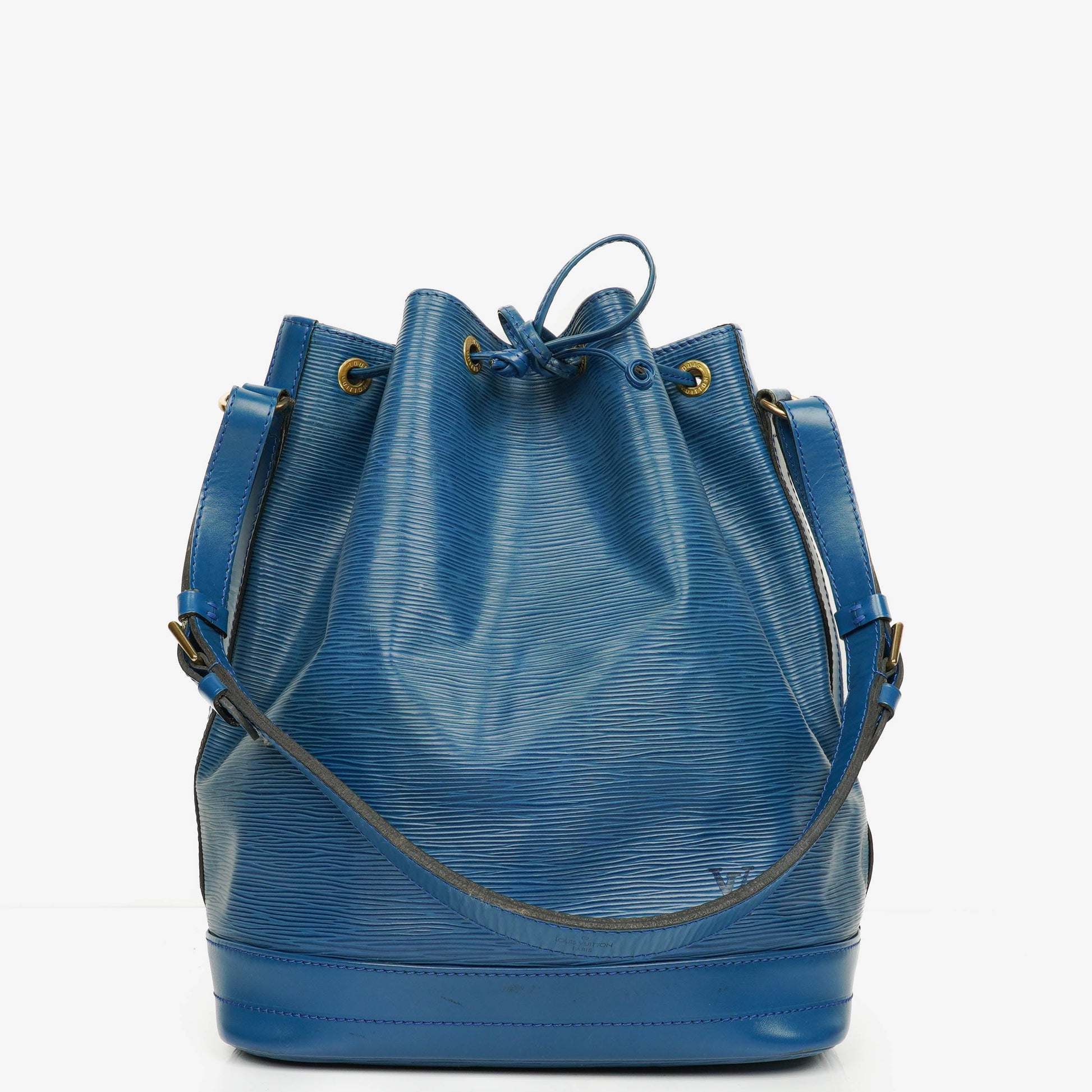 Louis Vuitton Noe Grande GM Blue Epi Leather Shoulder Bag