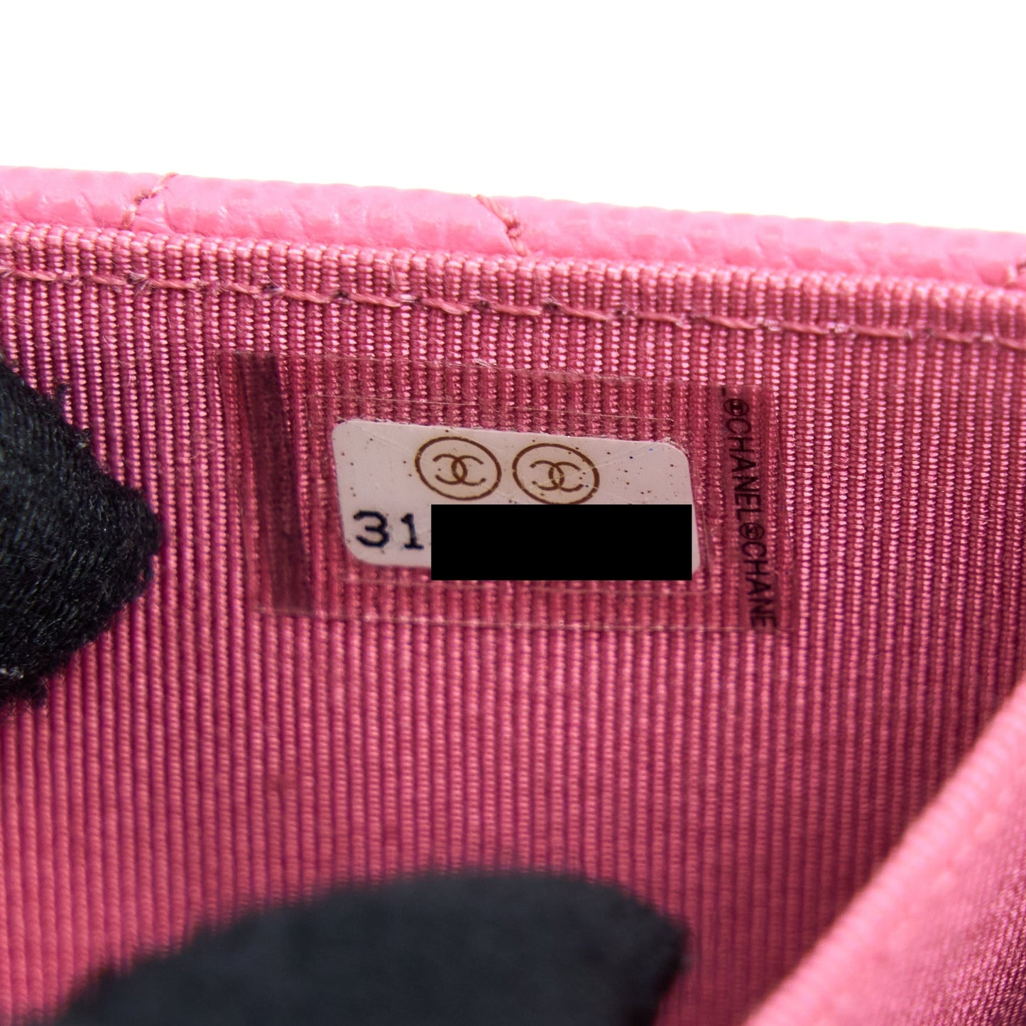 Chanel Mini Flap Card Holder Caviar Pink L