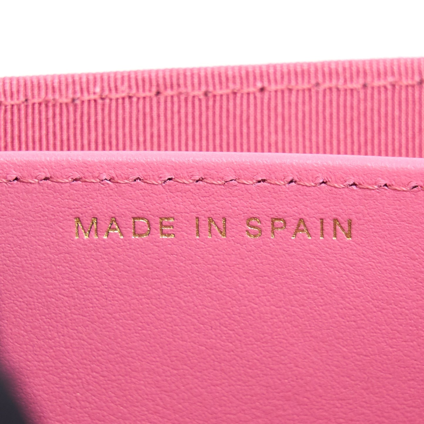Chanel Mini Flap Card Holder Caviar Pink L