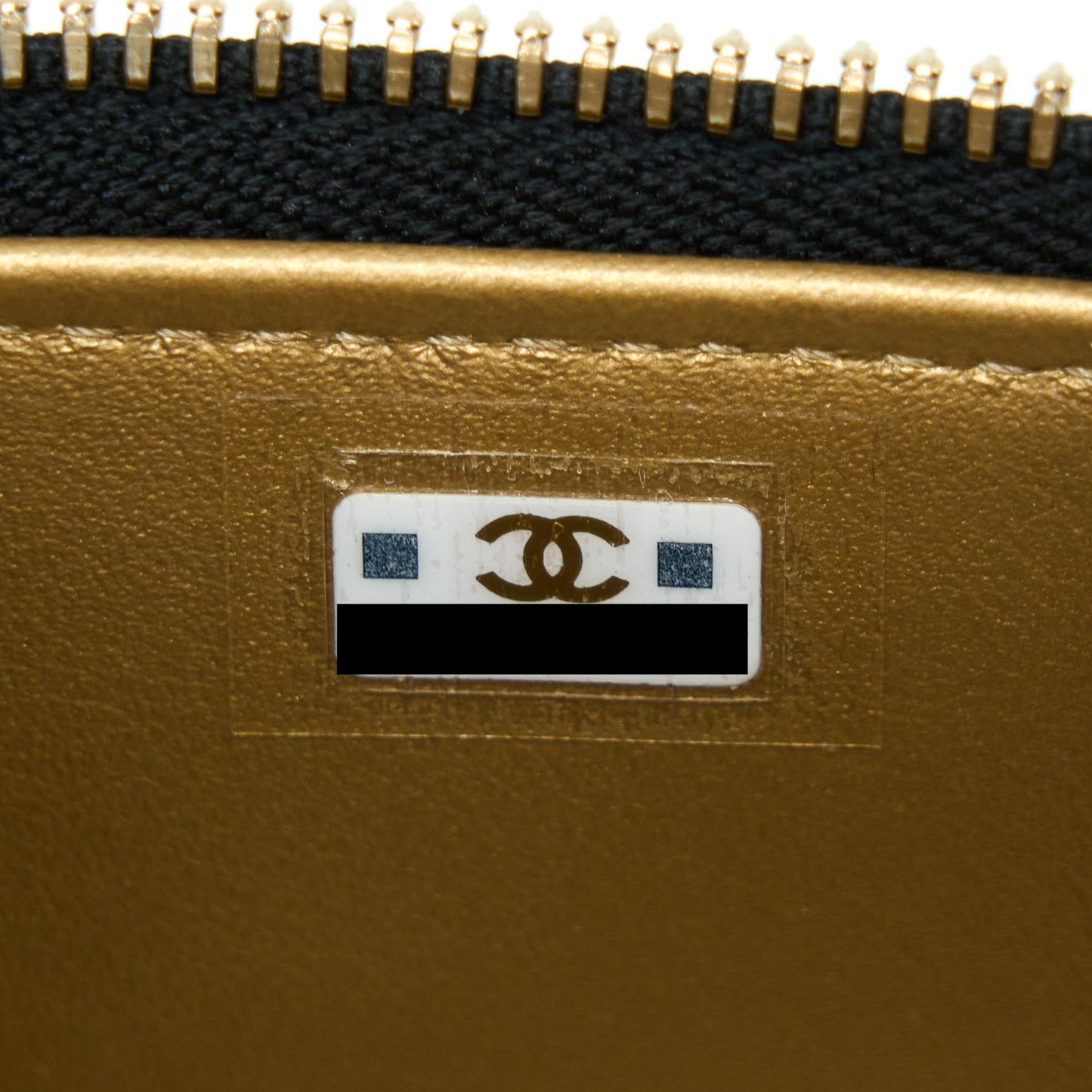 Chanel 22B Pearl Crush Mini Vanity With Chain Lambskin Black