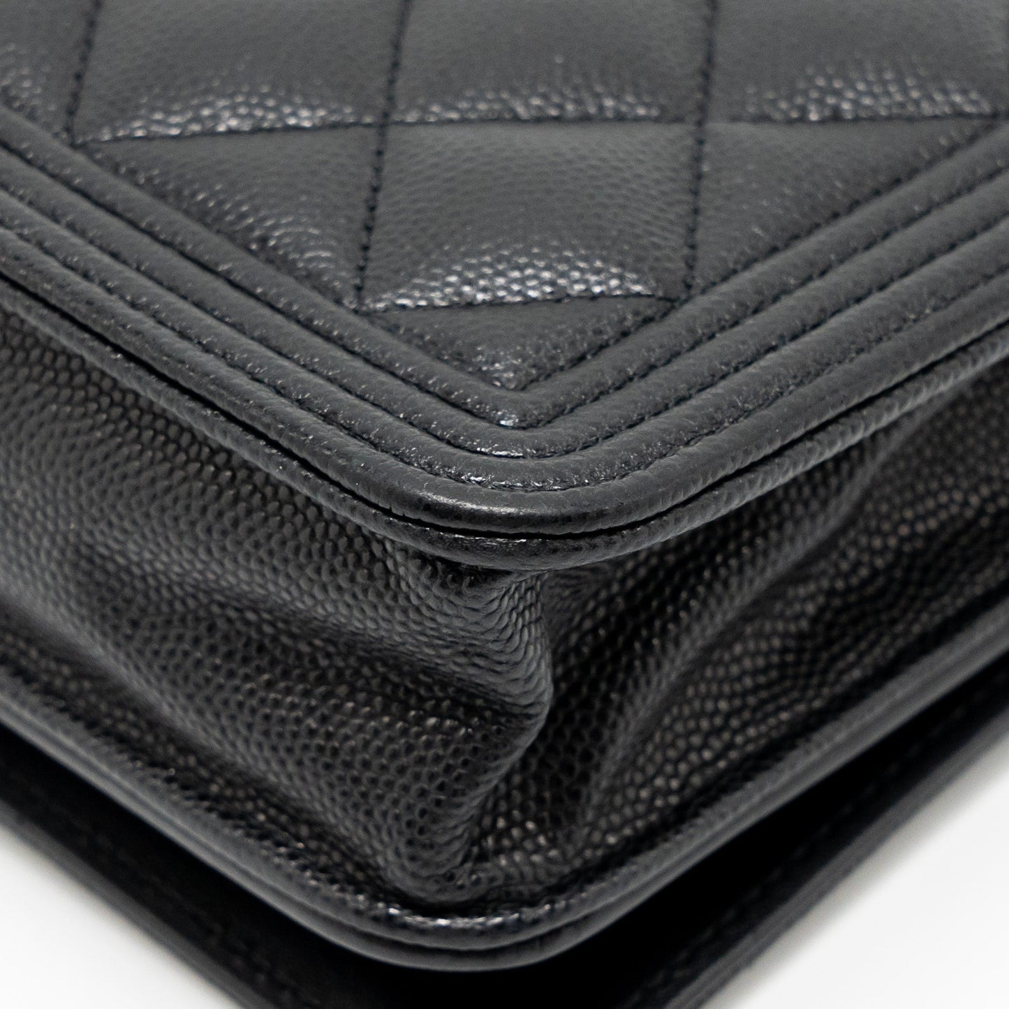 Chanel Boy Wallet on Chain Caviar BLack