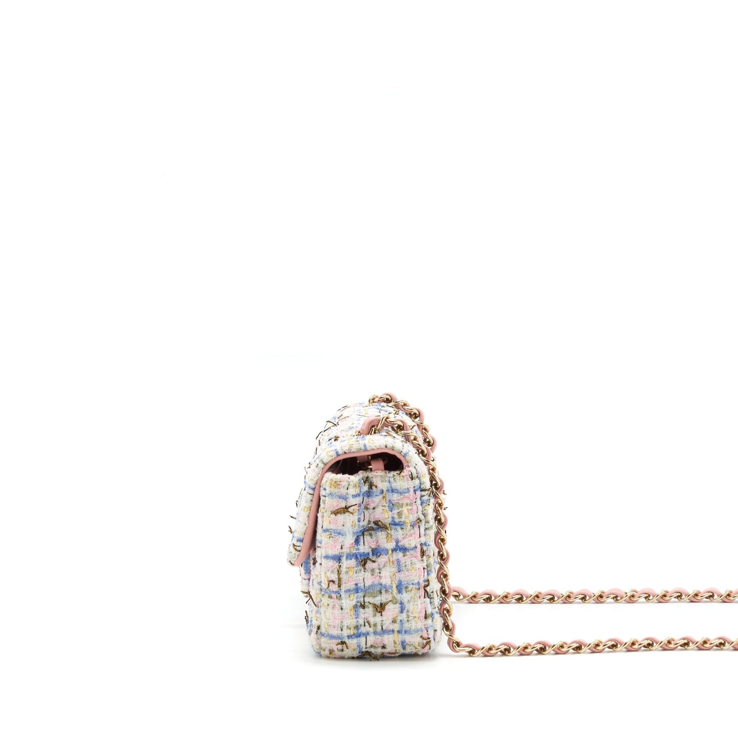 Chanel Mini Rectangular Flap Bag Tweed Multicolour L