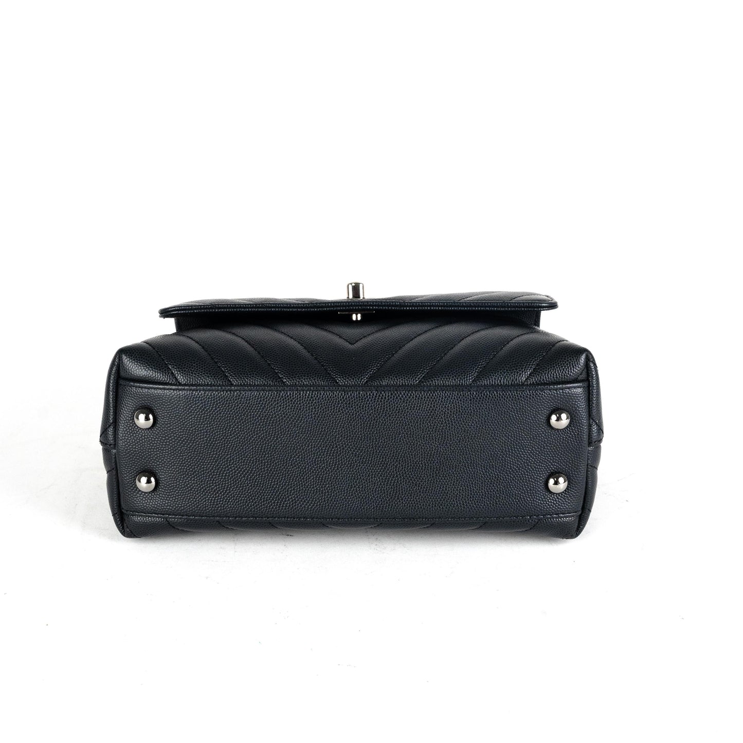 Chanel Coco Handle Small Caviar Dark Grey