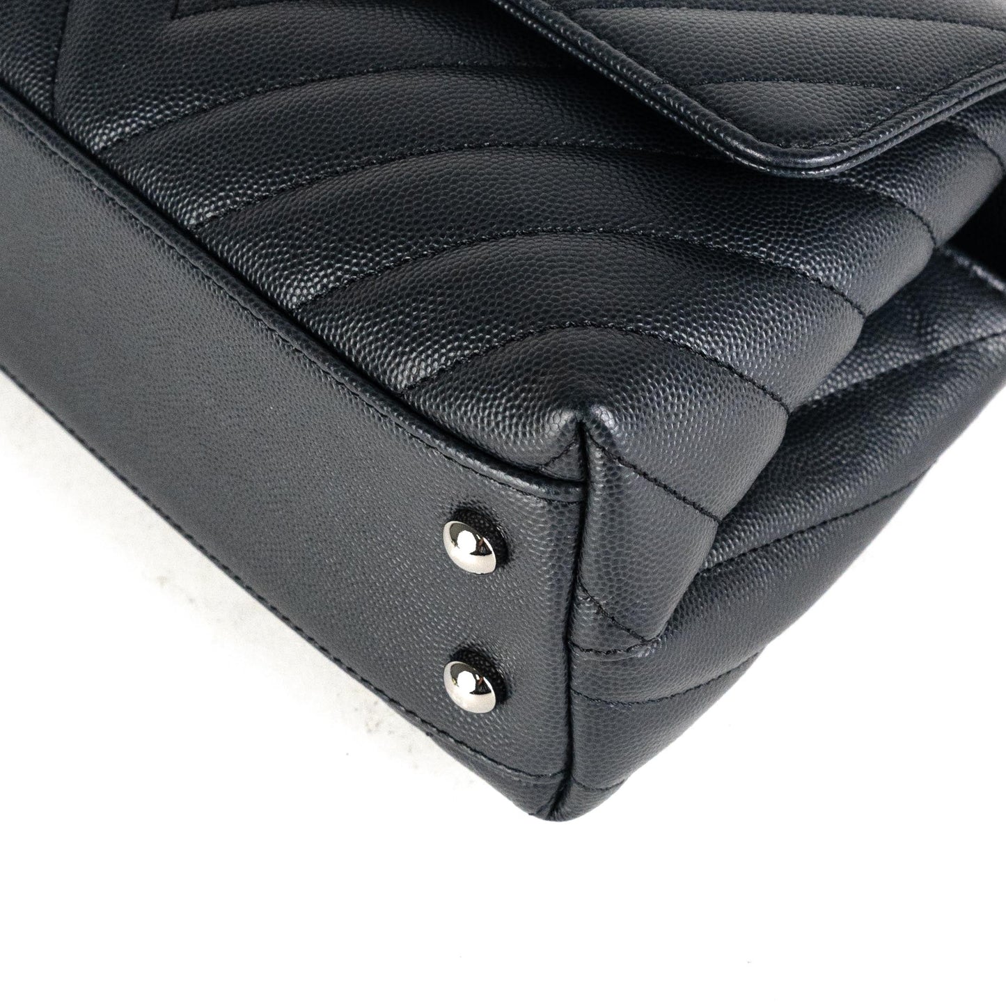 Chanel Coco Handle Small Caviar Dark Grey