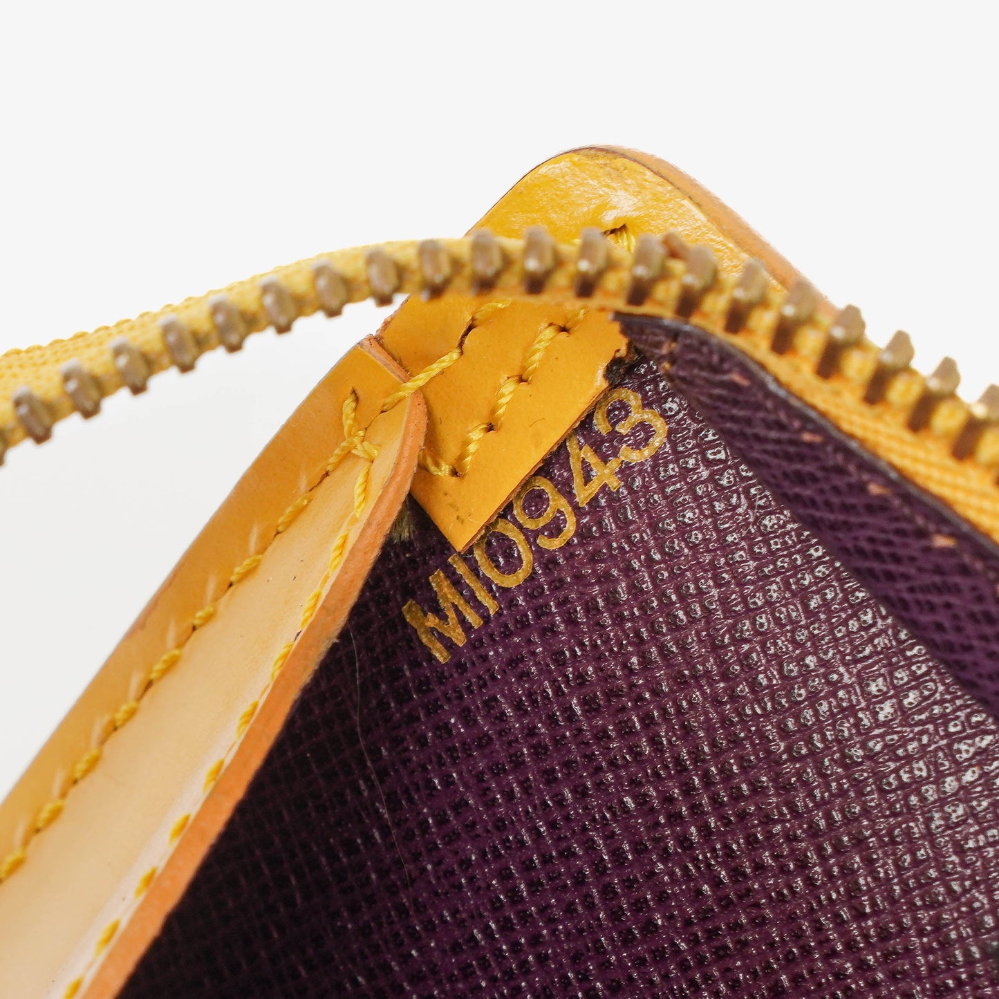 Louis Vuitton Triangle Yellow EPI Leather Handbag