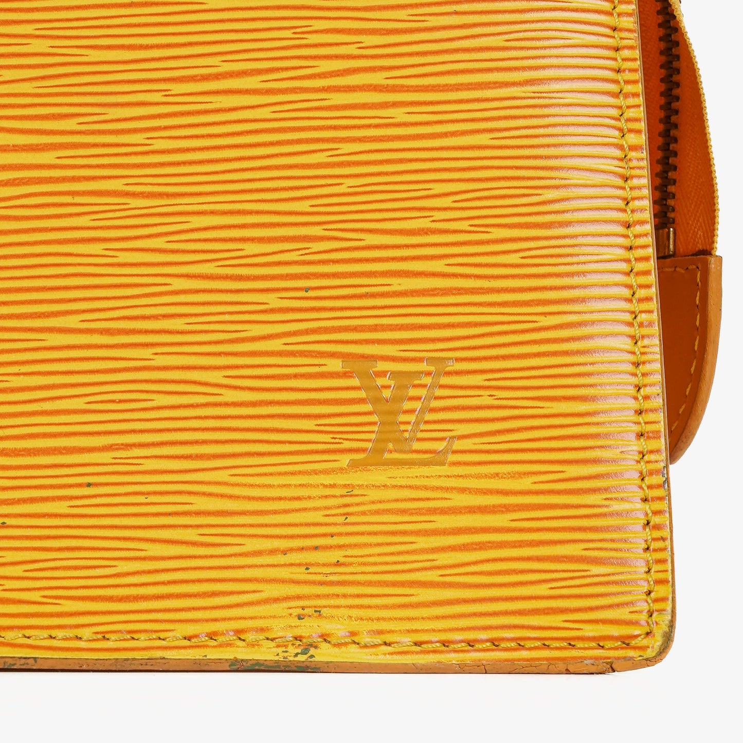 Louis Vuitton Triangle Yellow EPI Leather Handbag