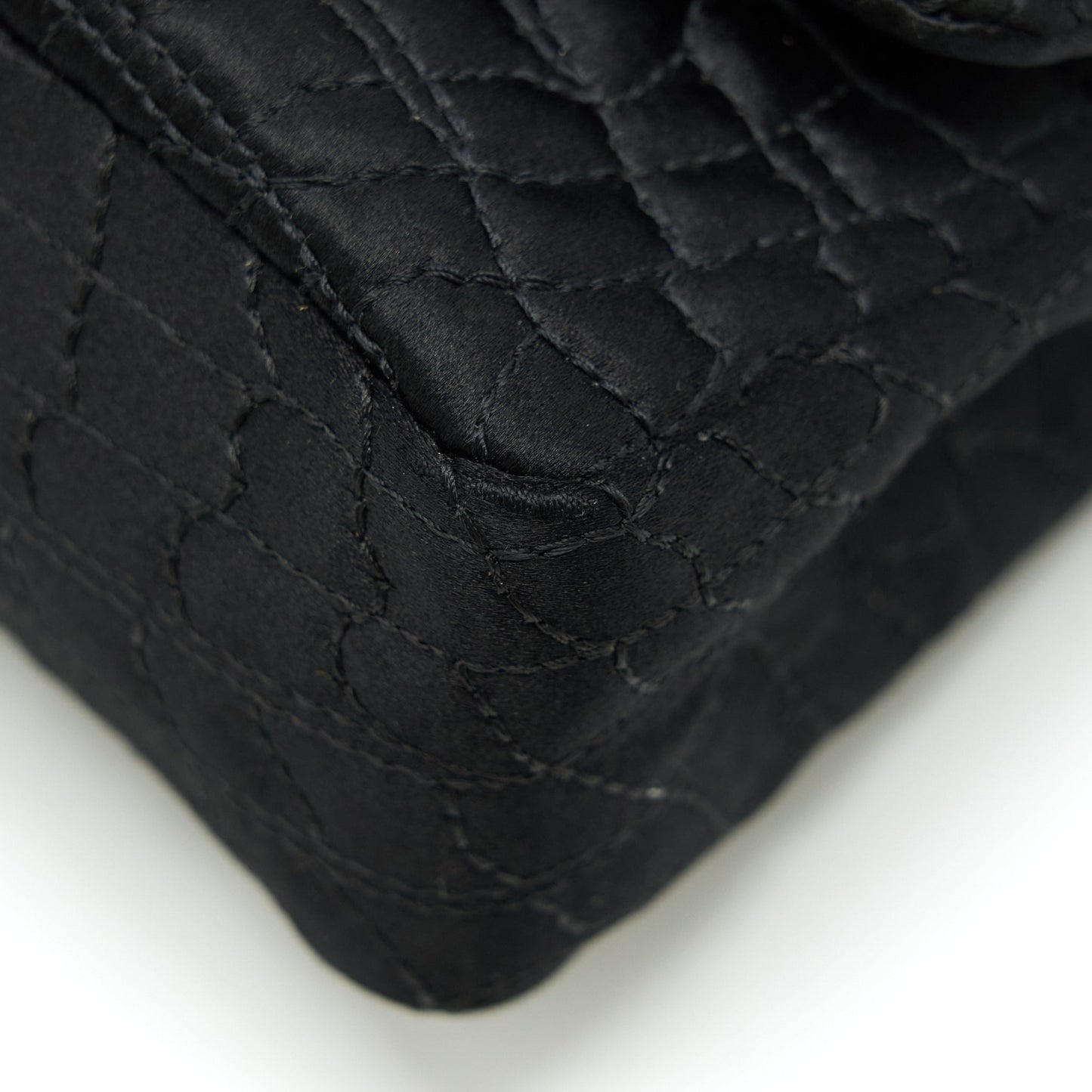 Chanel 2.55 Reissue Flap Bag Satin Black