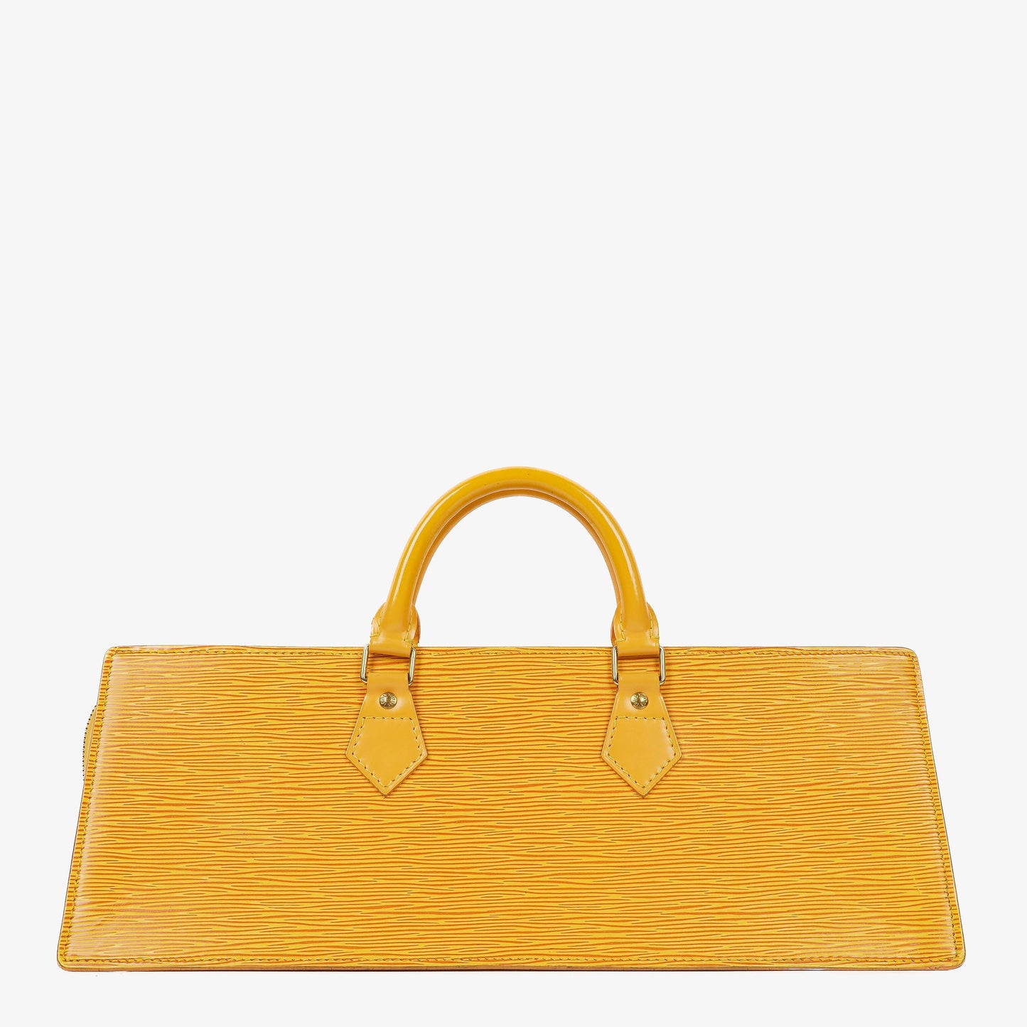 Louis Vuitton Triangle Yellow EPI Leather Handbag
