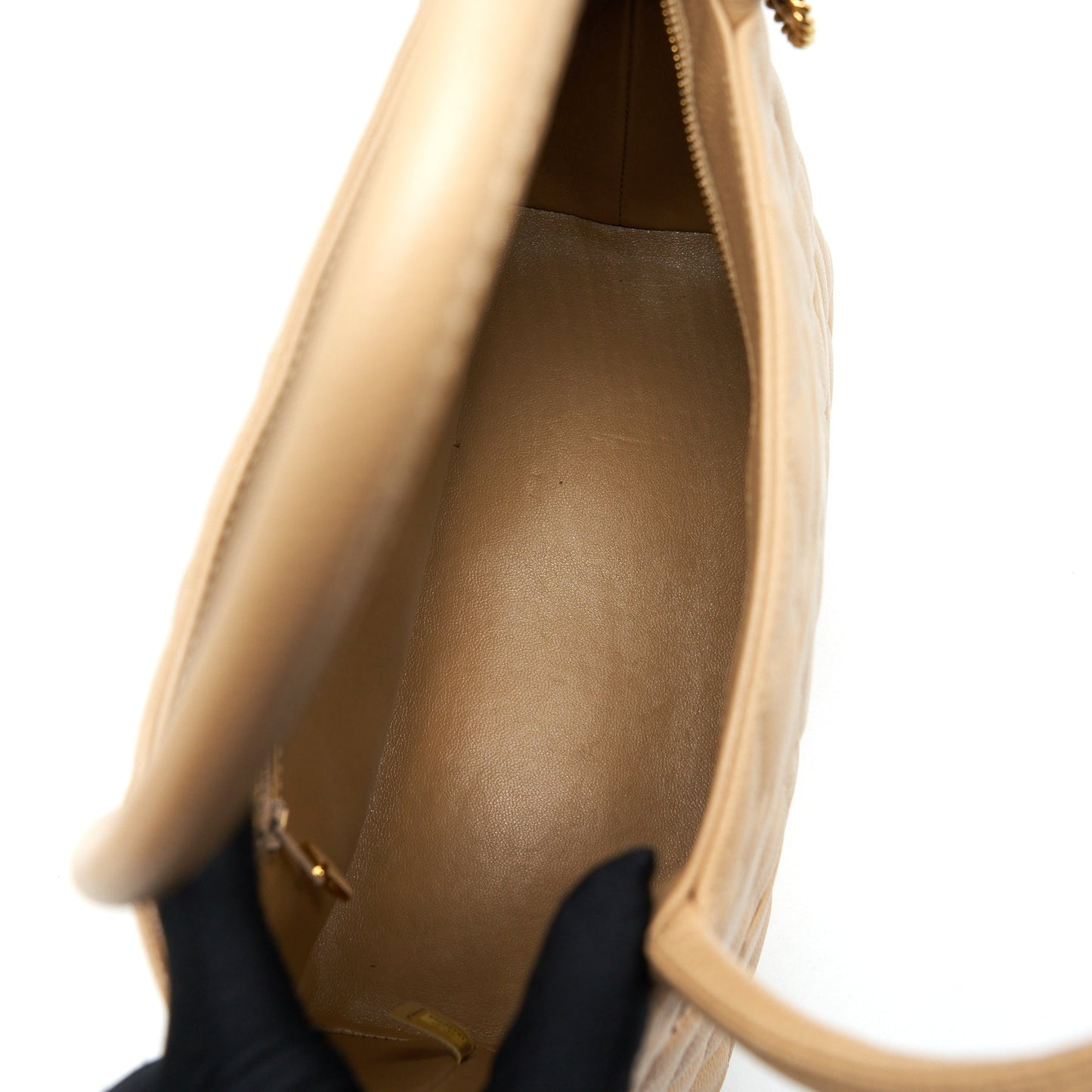 Chanel  Medallion Tote Bag Caviar Beige