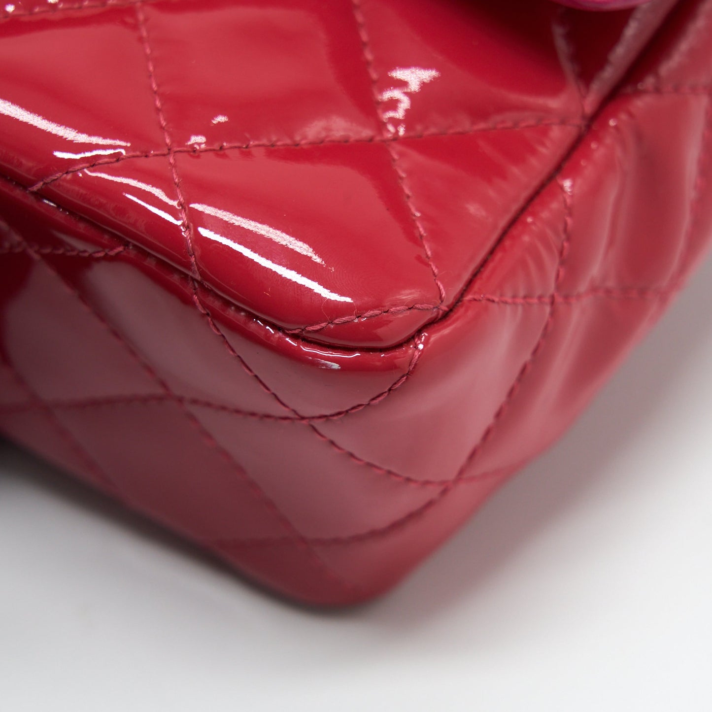 Chanel Mini Rectangular Flap Bag Patent Pink
